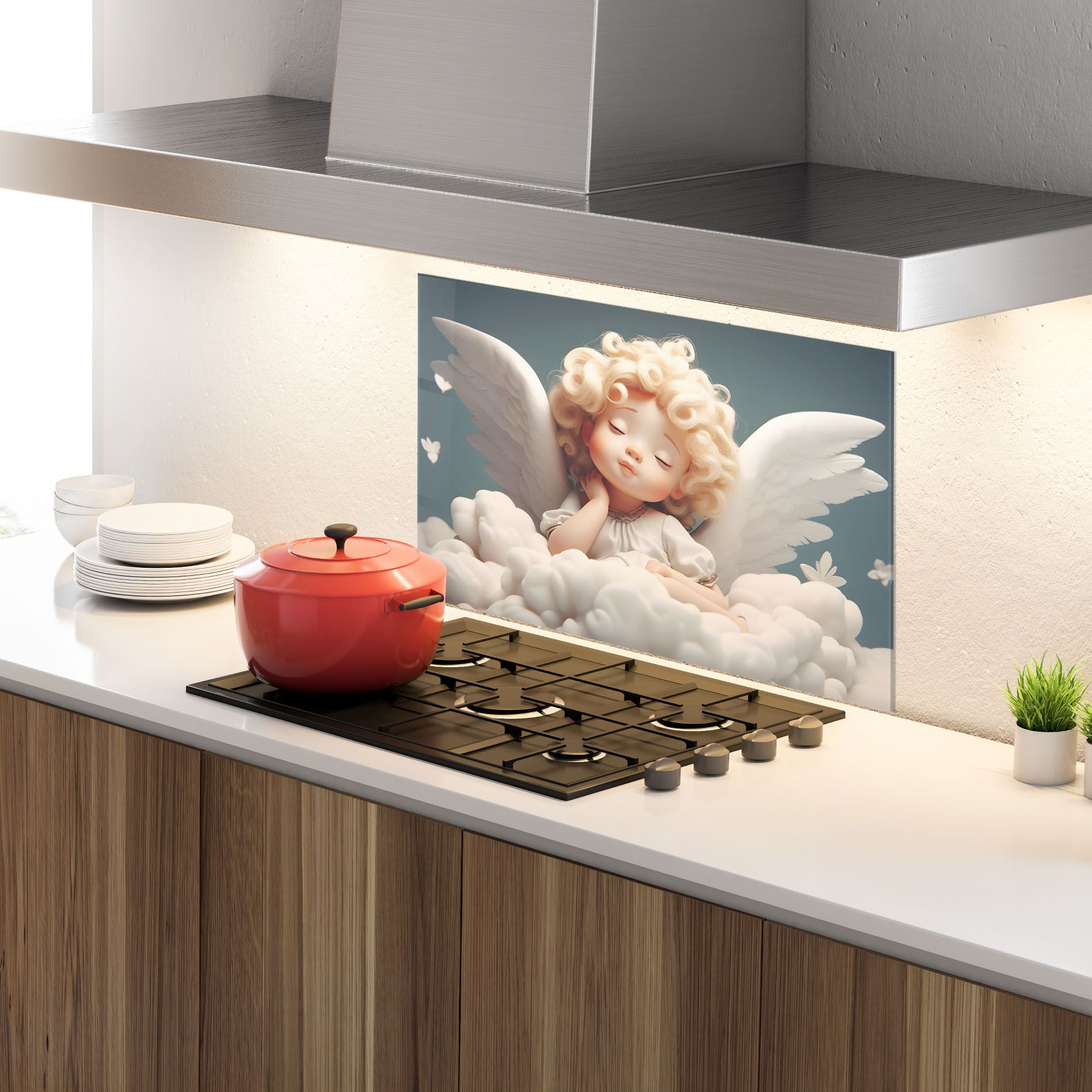 Statue Baby Angel mockup 4