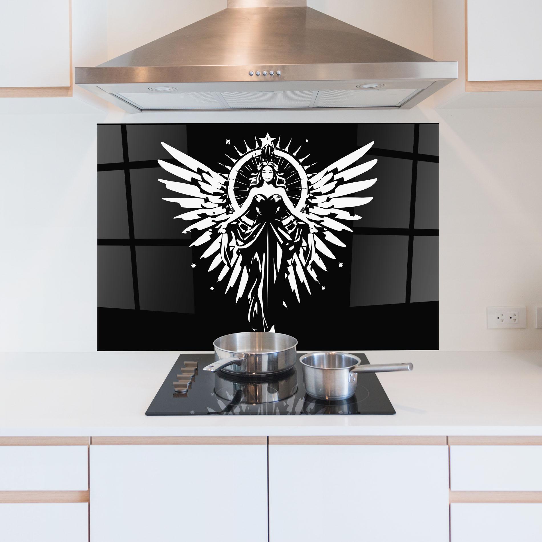 Panou Sticla Bucatarie Jewels Angel mockup 5