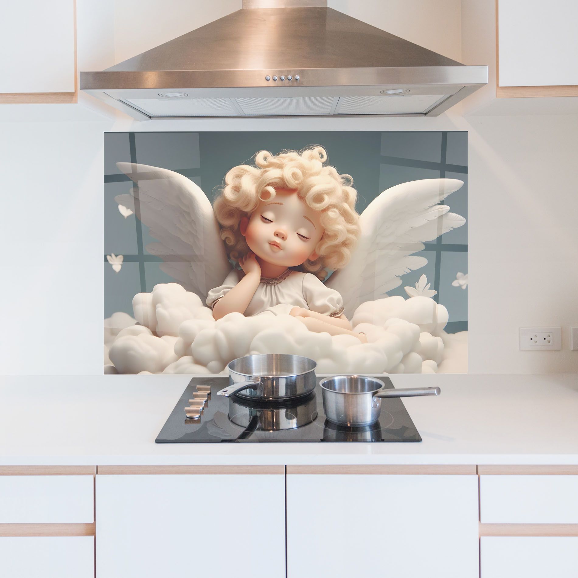 Statue Baby Angel mockup 5