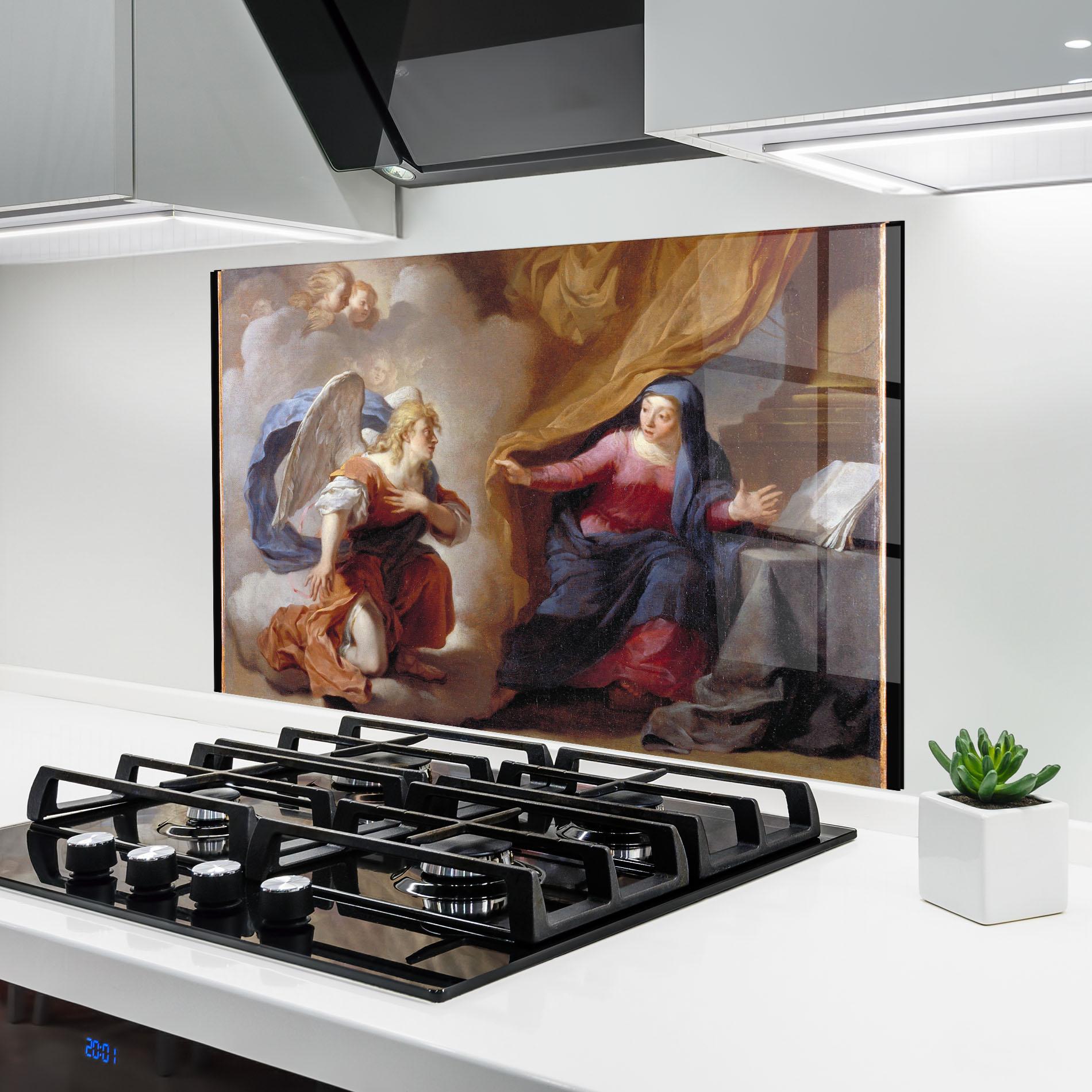 Panou Sticla Bucatarie Painting Old Angel mockup 6