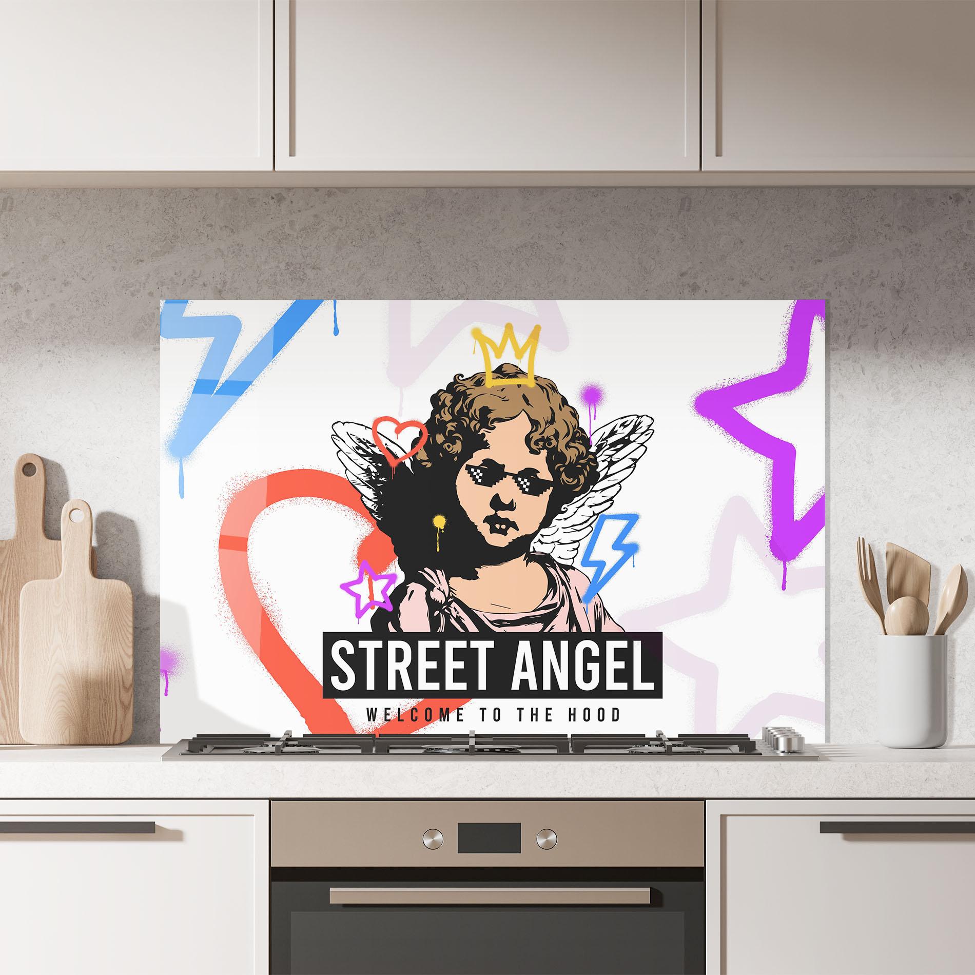 Panou Sticla Bucatarie Hood Angel mockup 7