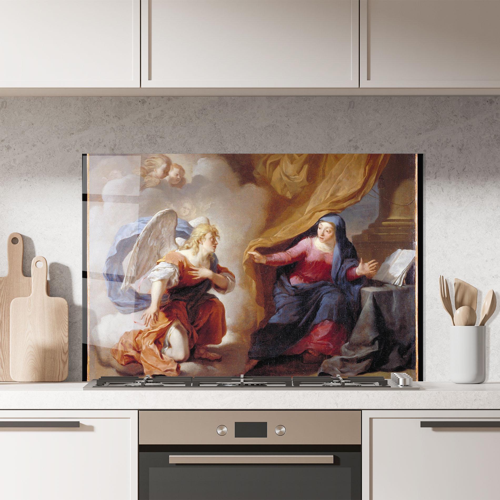 Panou Sticla Bucatarie Painting Old Angel mockup 7