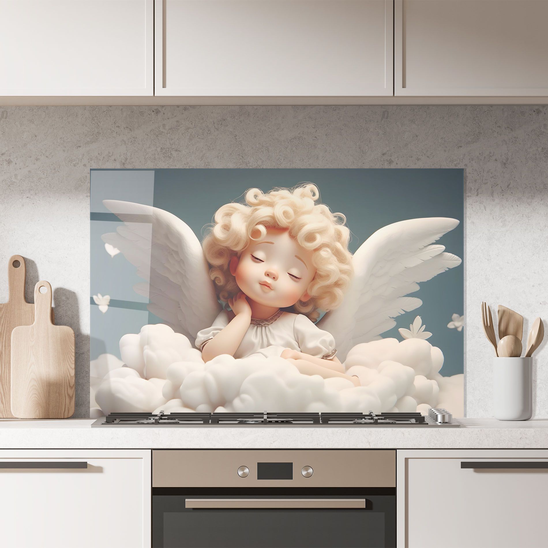 Statue Baby Angel mockup 7