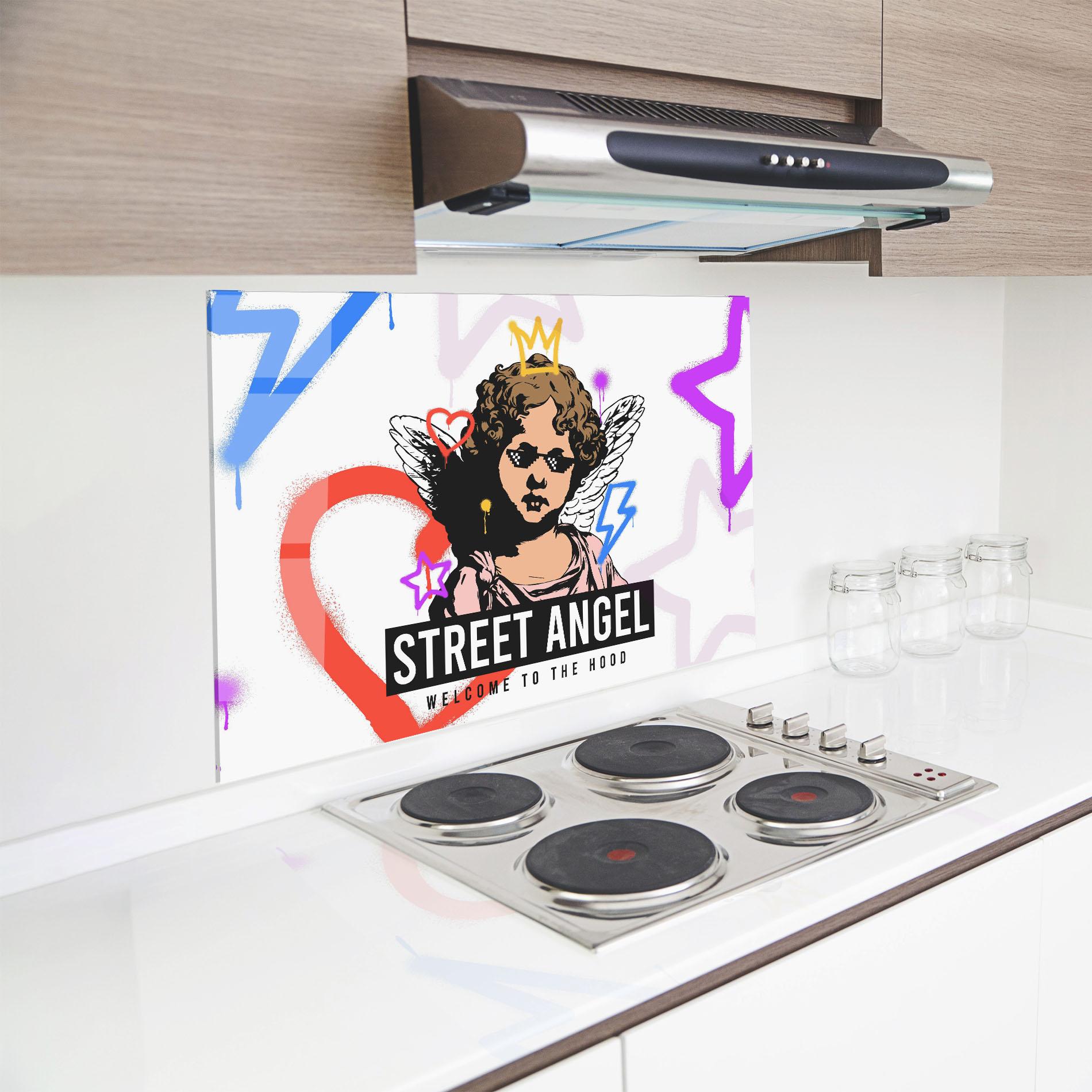 Panou Sticla Bucatarie Hood Angel mockup 8