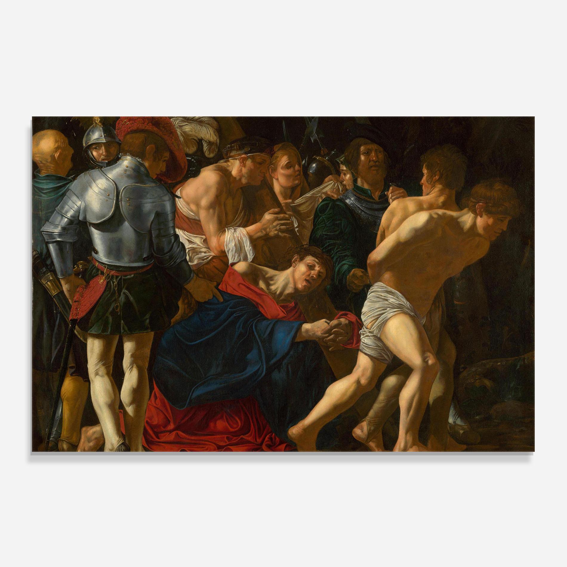 Panou Sticla Bucatarie Fall Of Christ Calvary mockup 0