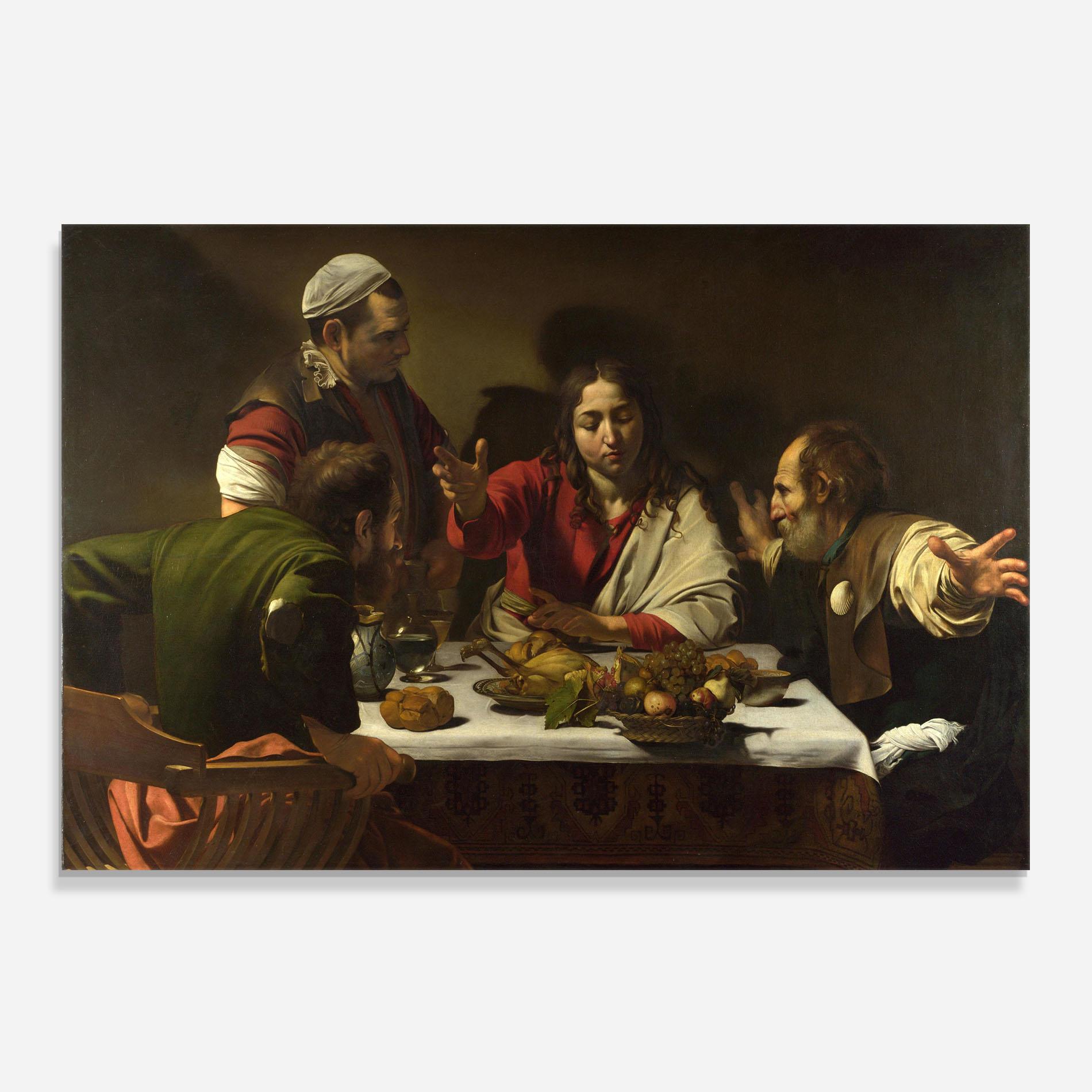 Panou Sticla Bucatarie Supper At Emmaus mockup 0