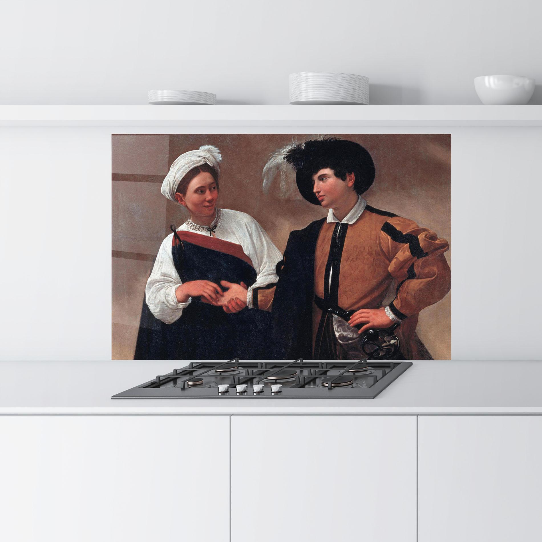 Panou Sticla Bucatarie Caravaggio Good Luck mockup 9