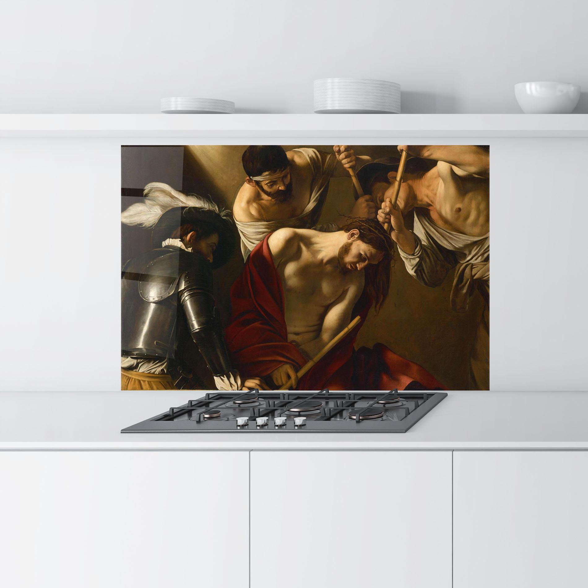 Panou Sticla Bucatarie Crowning With Thorns mockup 9