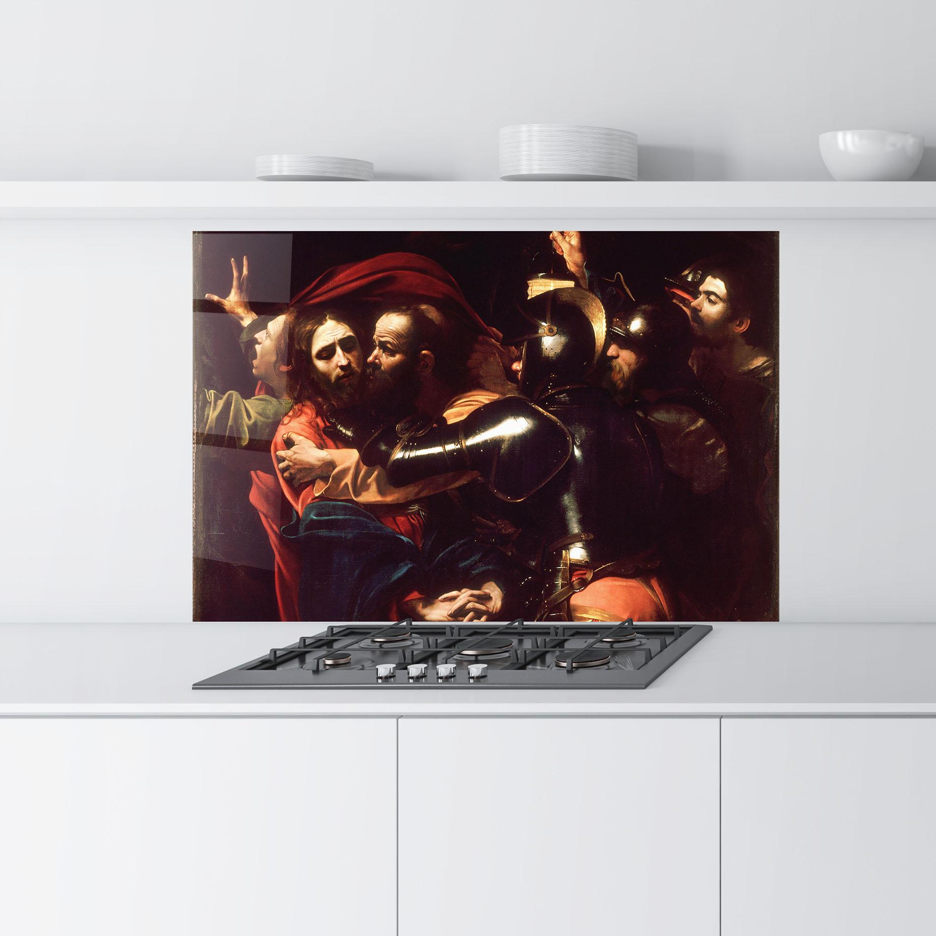 Panou Sticla Bucatarie The Taking Of Christ mockup 9