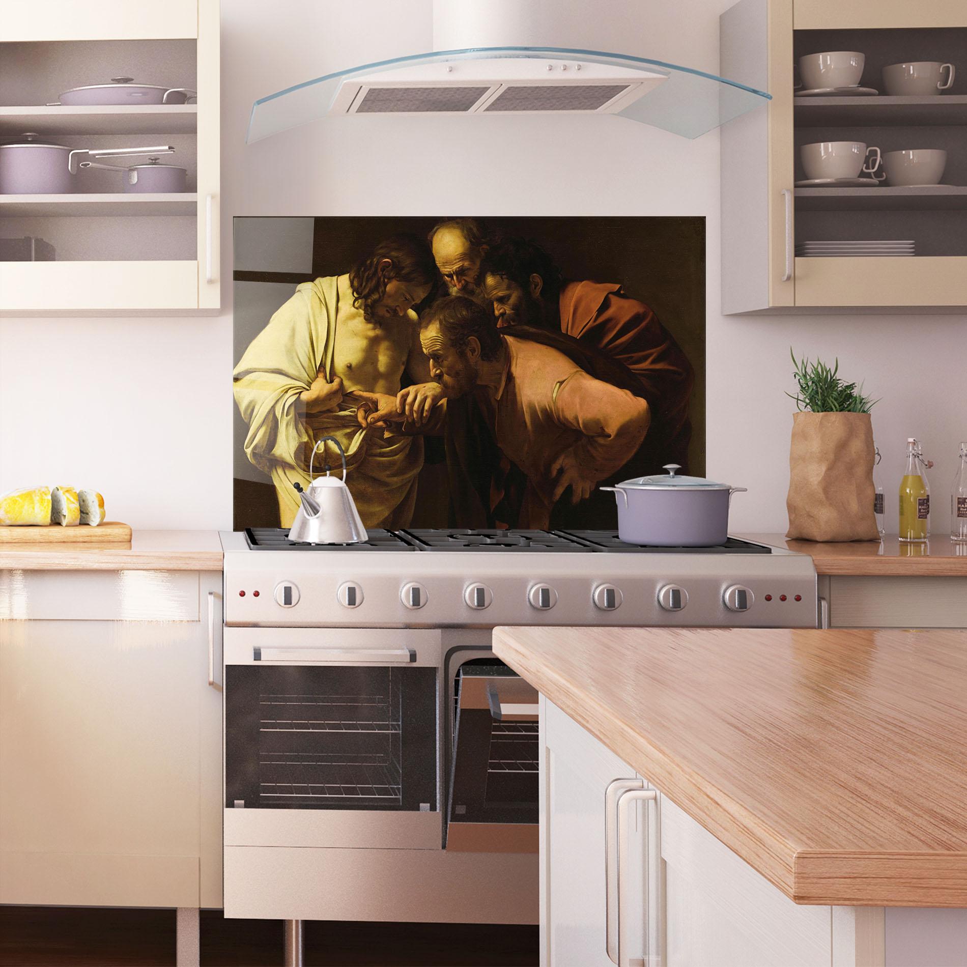Panou Sticla Bucatarie Der Unglaubige Thomas mockup 1