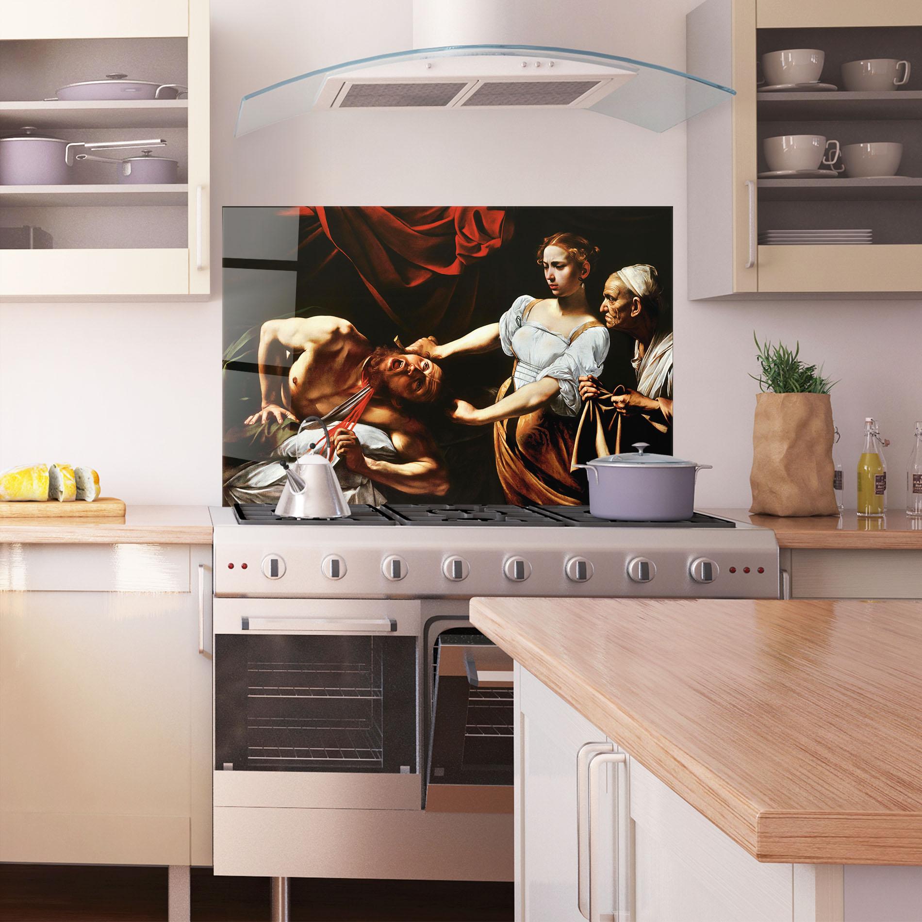 Panou Sticla Bucatarie Judith Beheading mockup 1