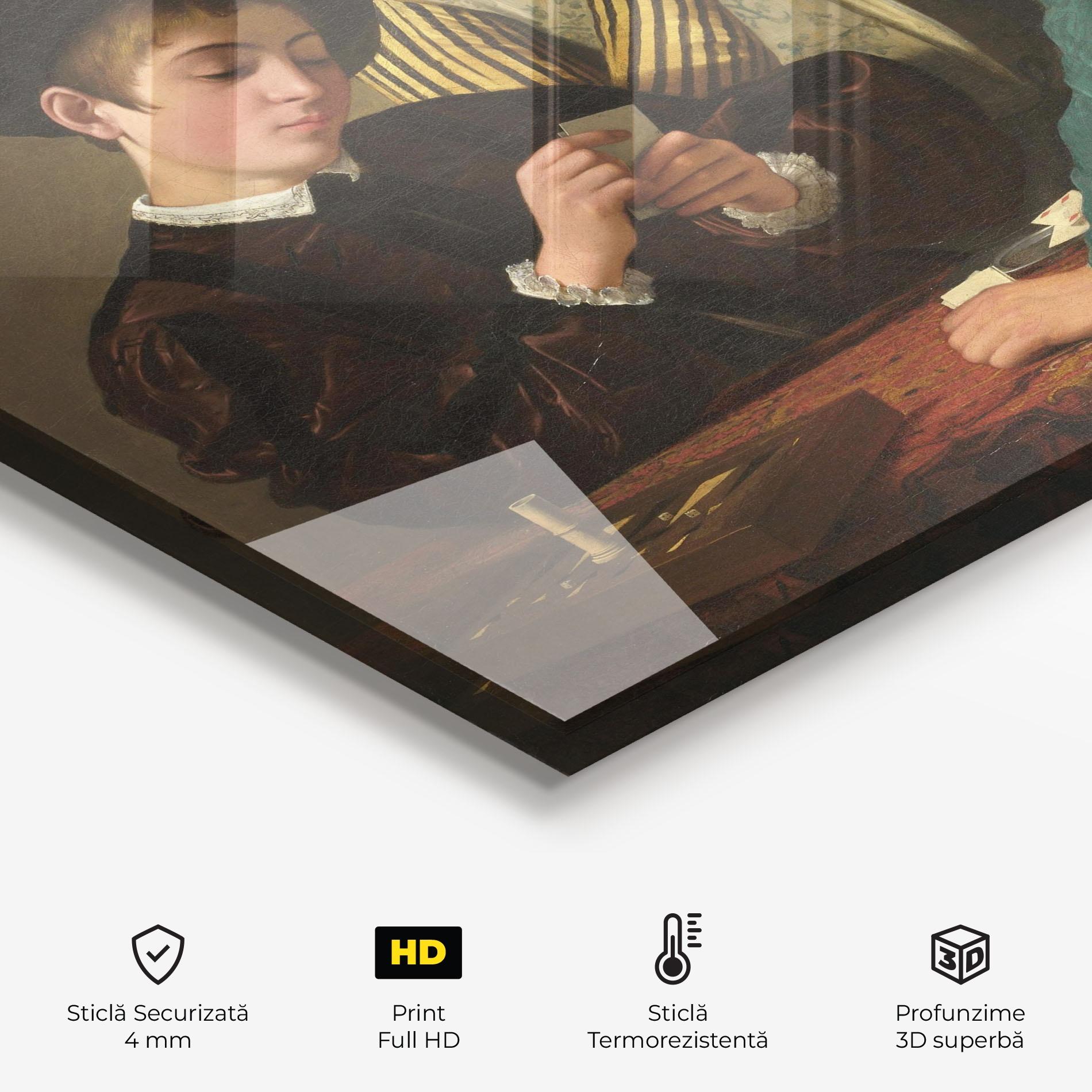Panou Sticla Bucatarie Caravaggio The Cardsharps mockup 2