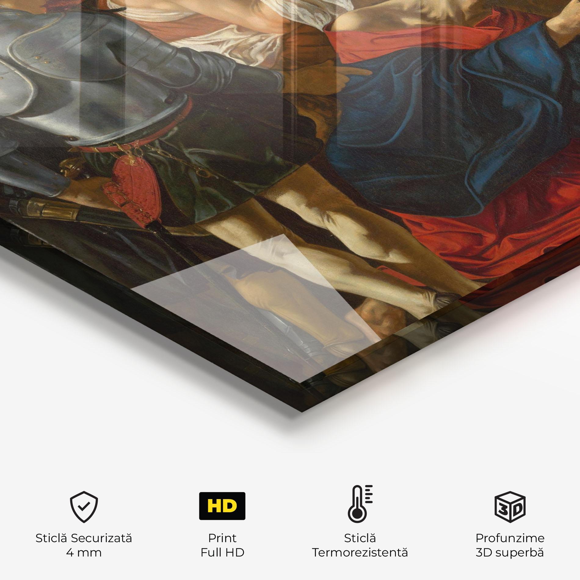 Panou Sticla Bucatarie Fall Of Christ Calvary mockup 2