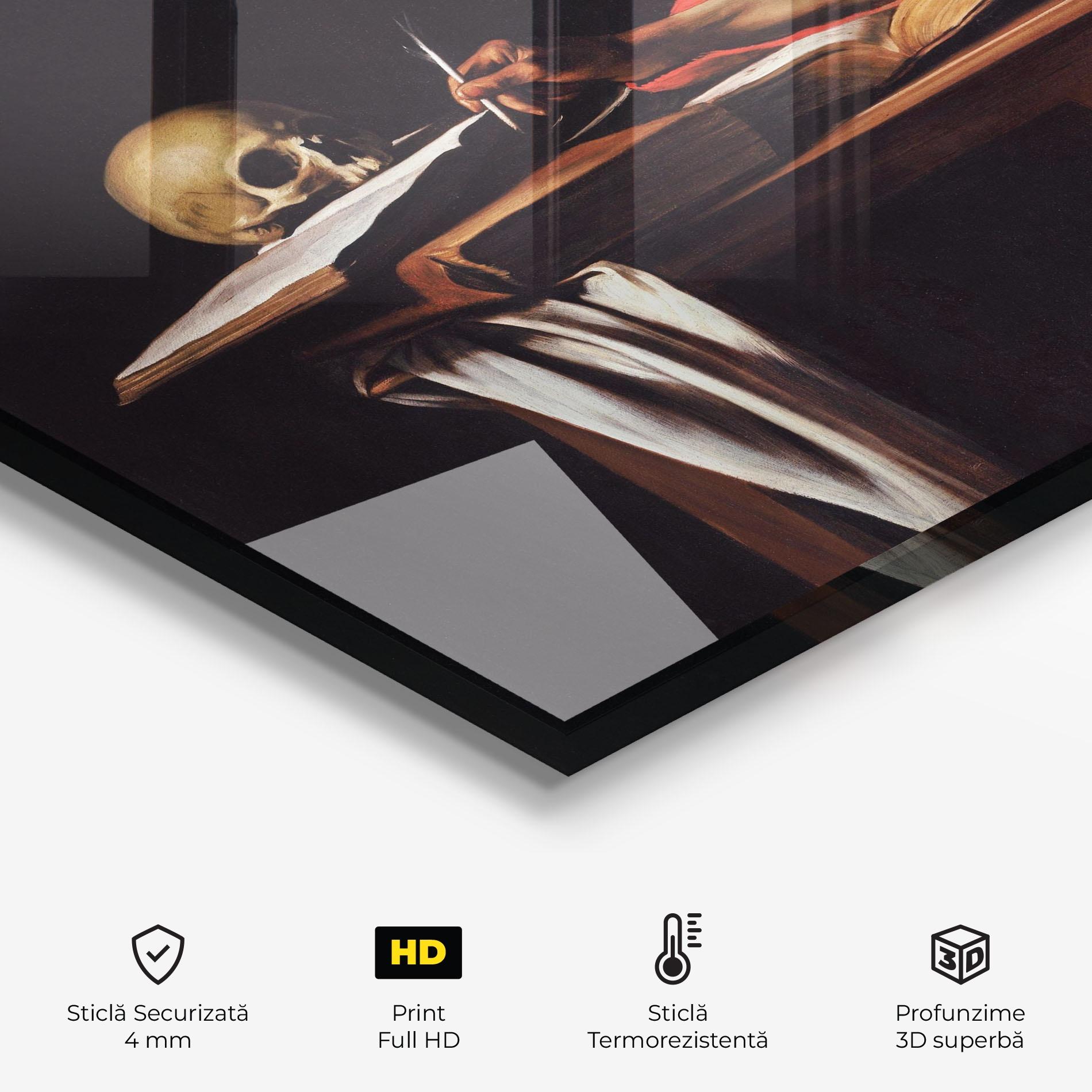 Panou Sticla Bucatarie Saint Jerome Writing mockup 2