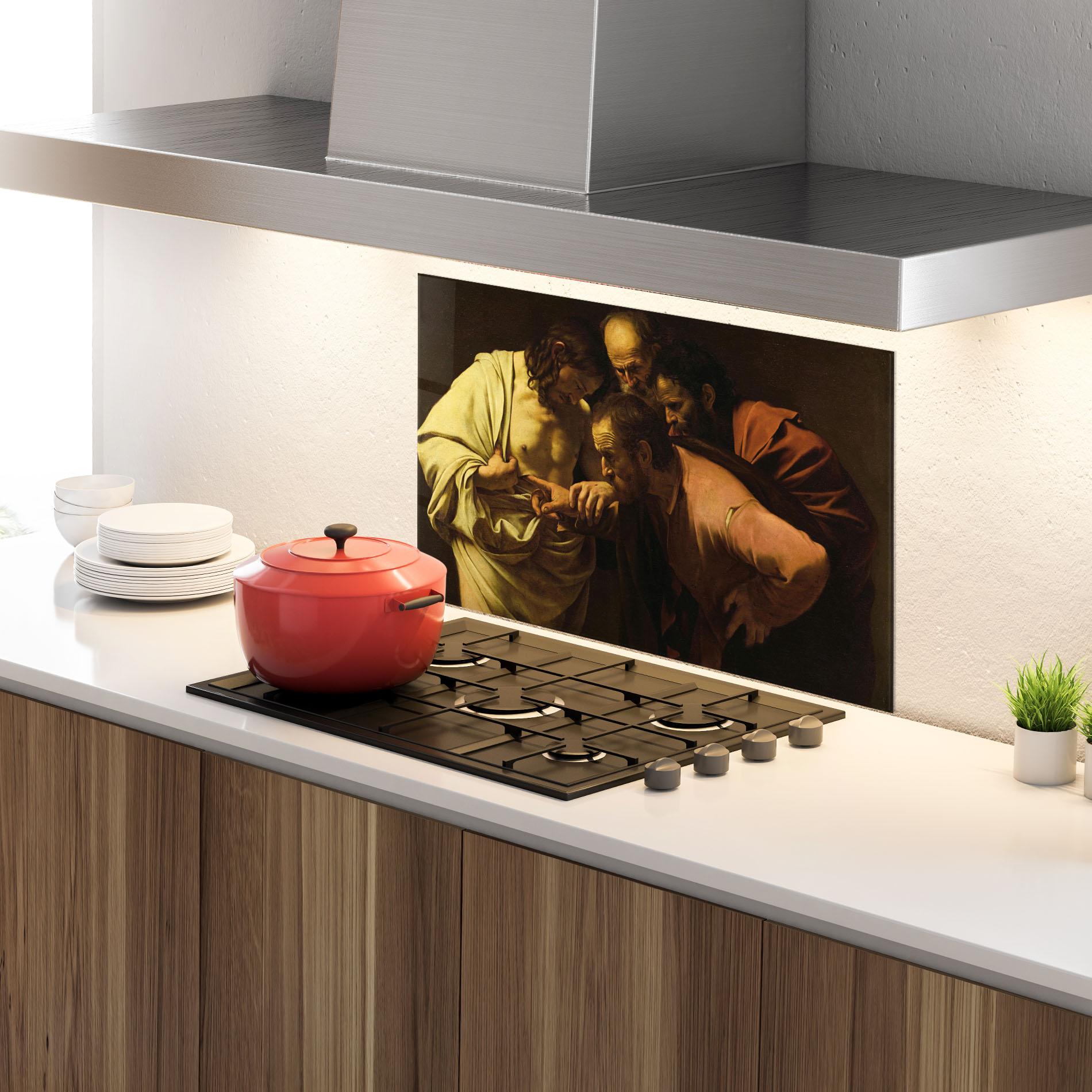 Panou Sticla Bucatarie Der Unglaubige Thomas mockup 4