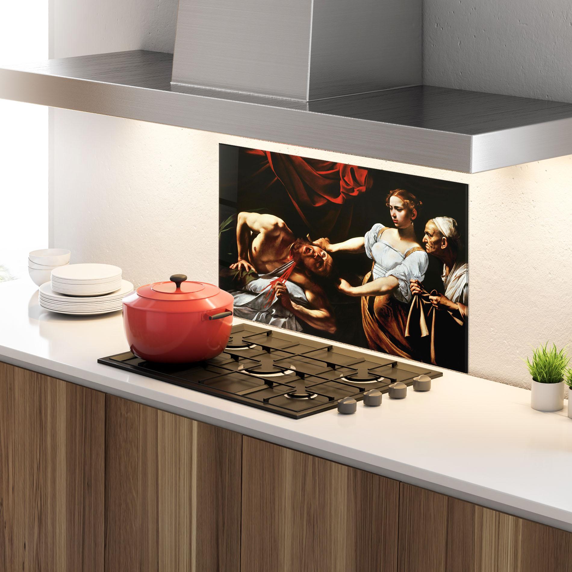 Panou Sticla Bucatarie Judith Beheading mockup 4