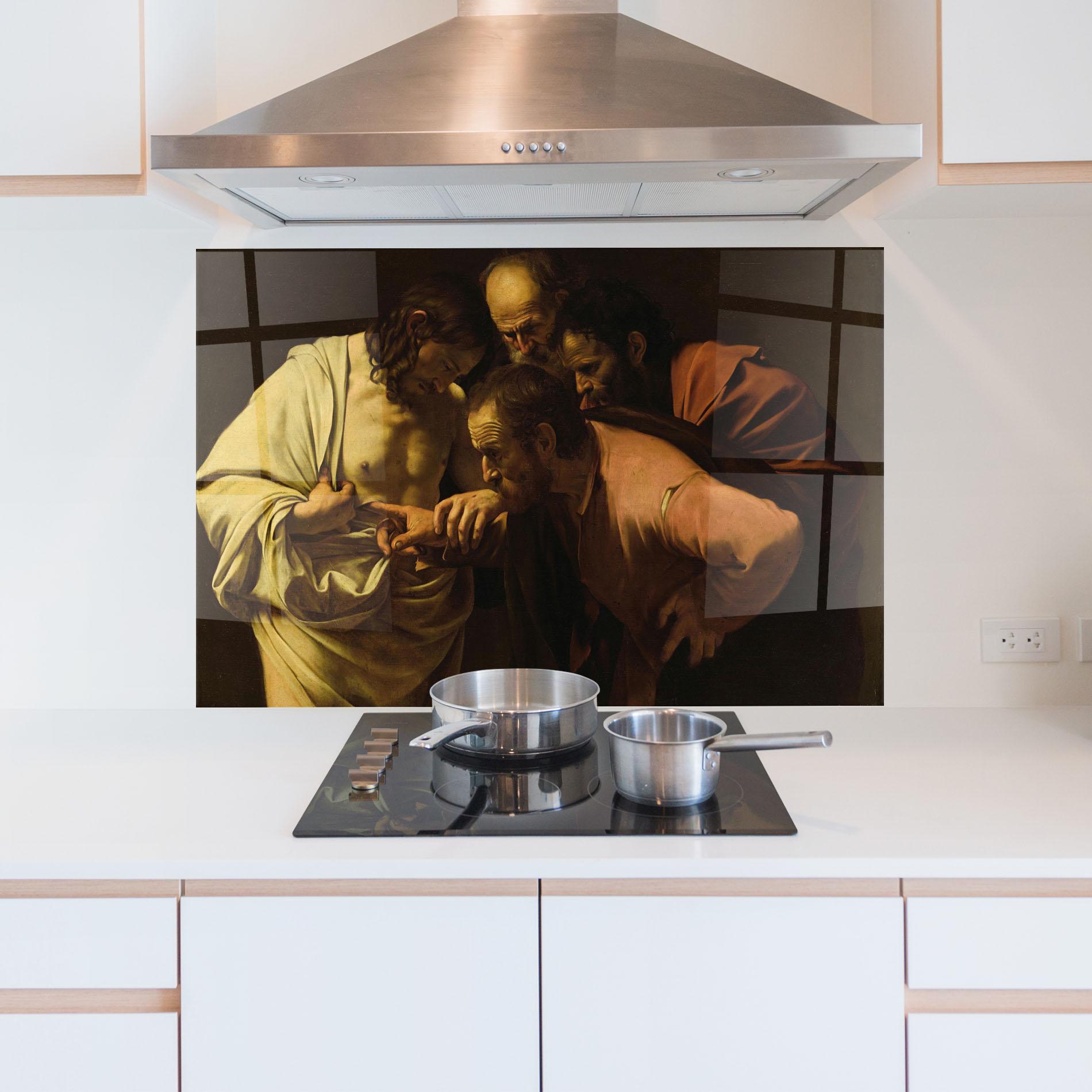 Panou Sticla Bucatarie Der Unglaubige Thomas mockup 5