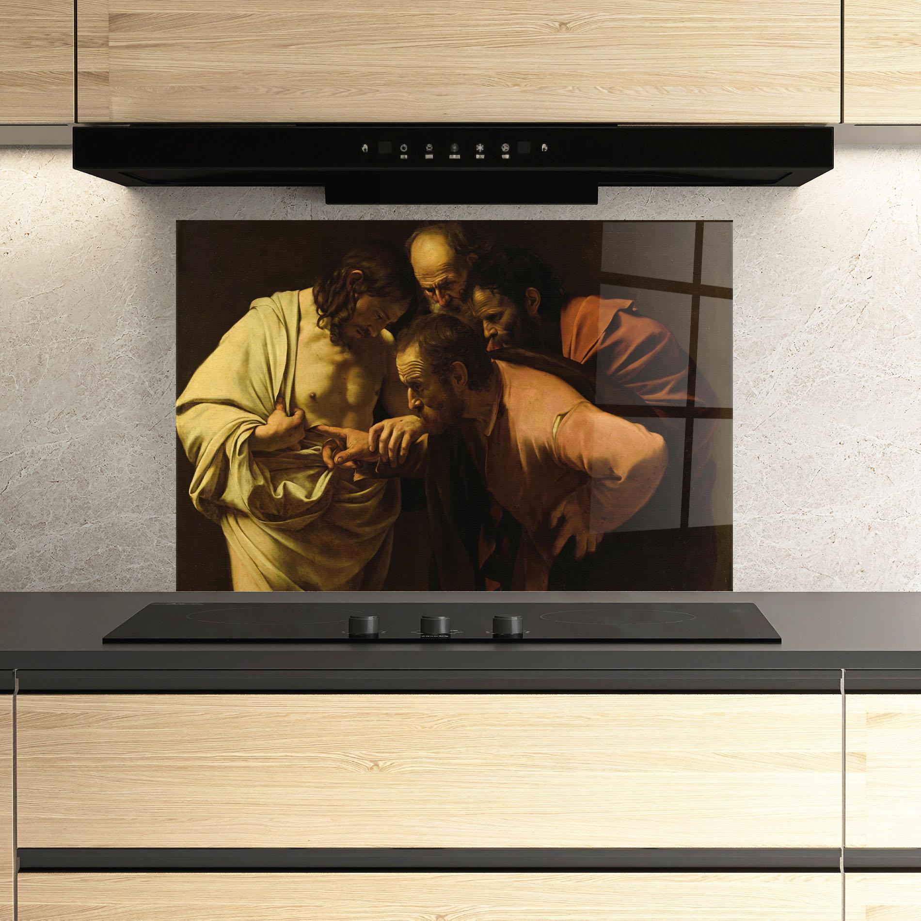 Panou Sticla Bucatarie Der Unglaubige Thomas mockup 3