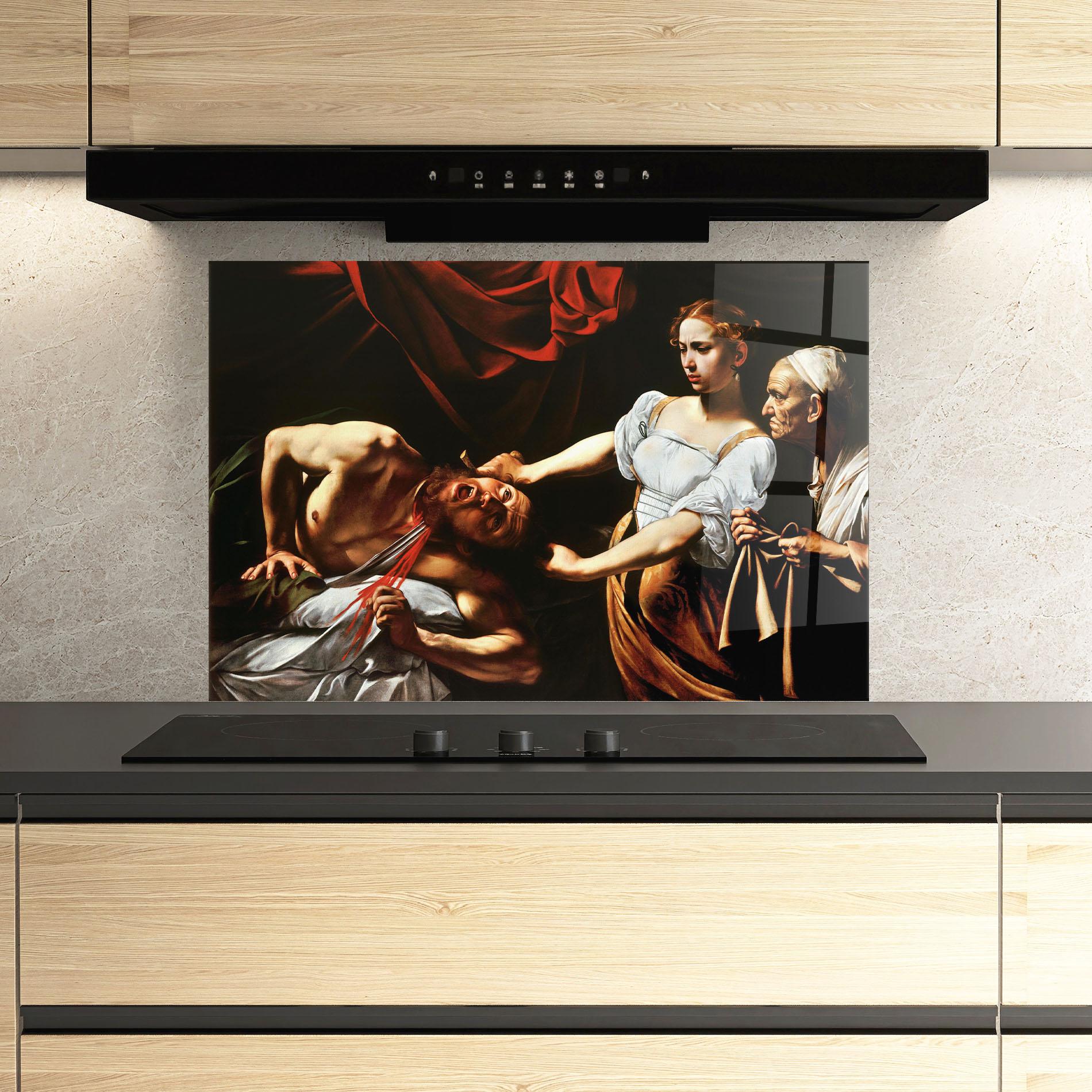 Panou Sticla Bucatarie Judith Beheading mockup 3