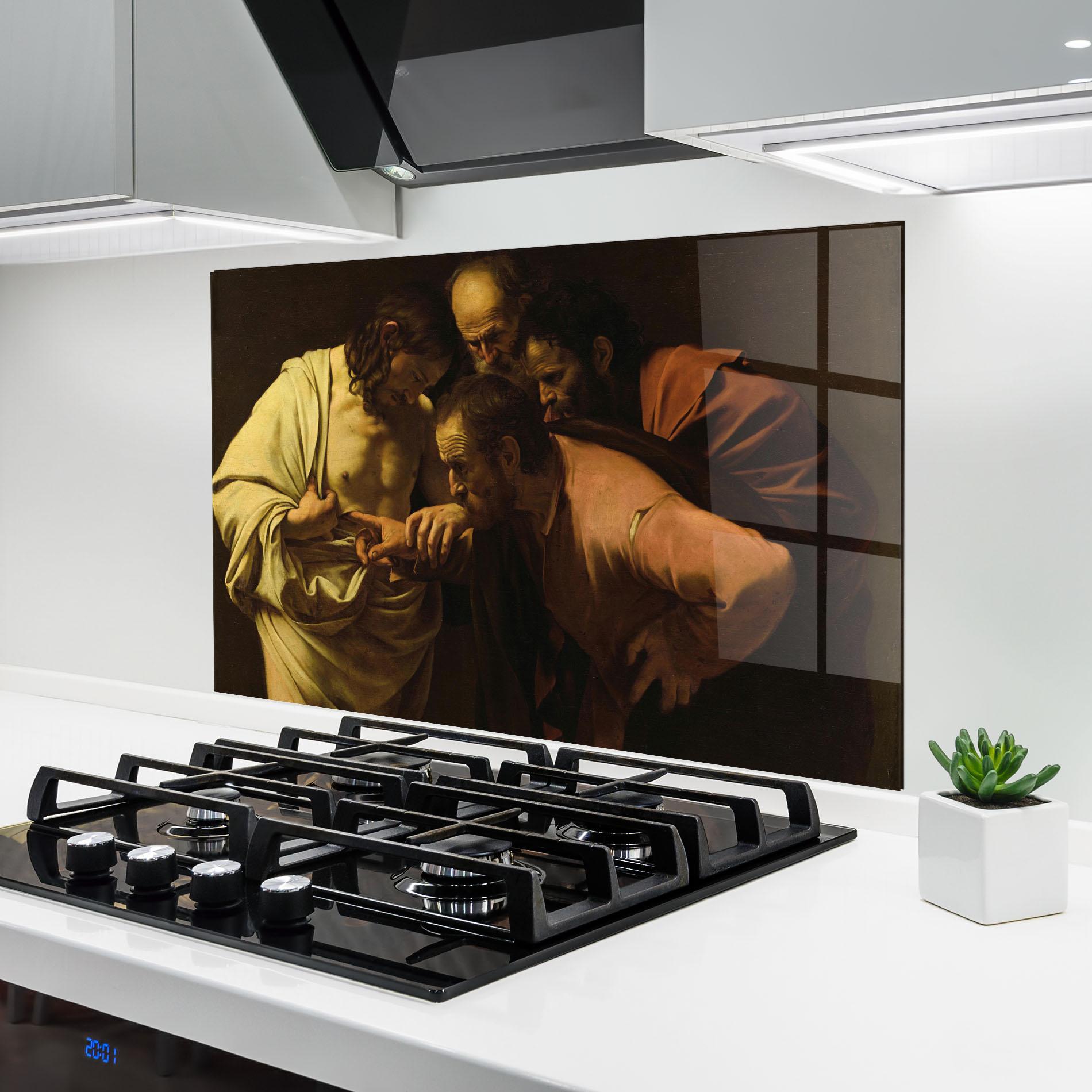 Panou Sticla Bucatarie Der Unglaubige Thomas mockup 6