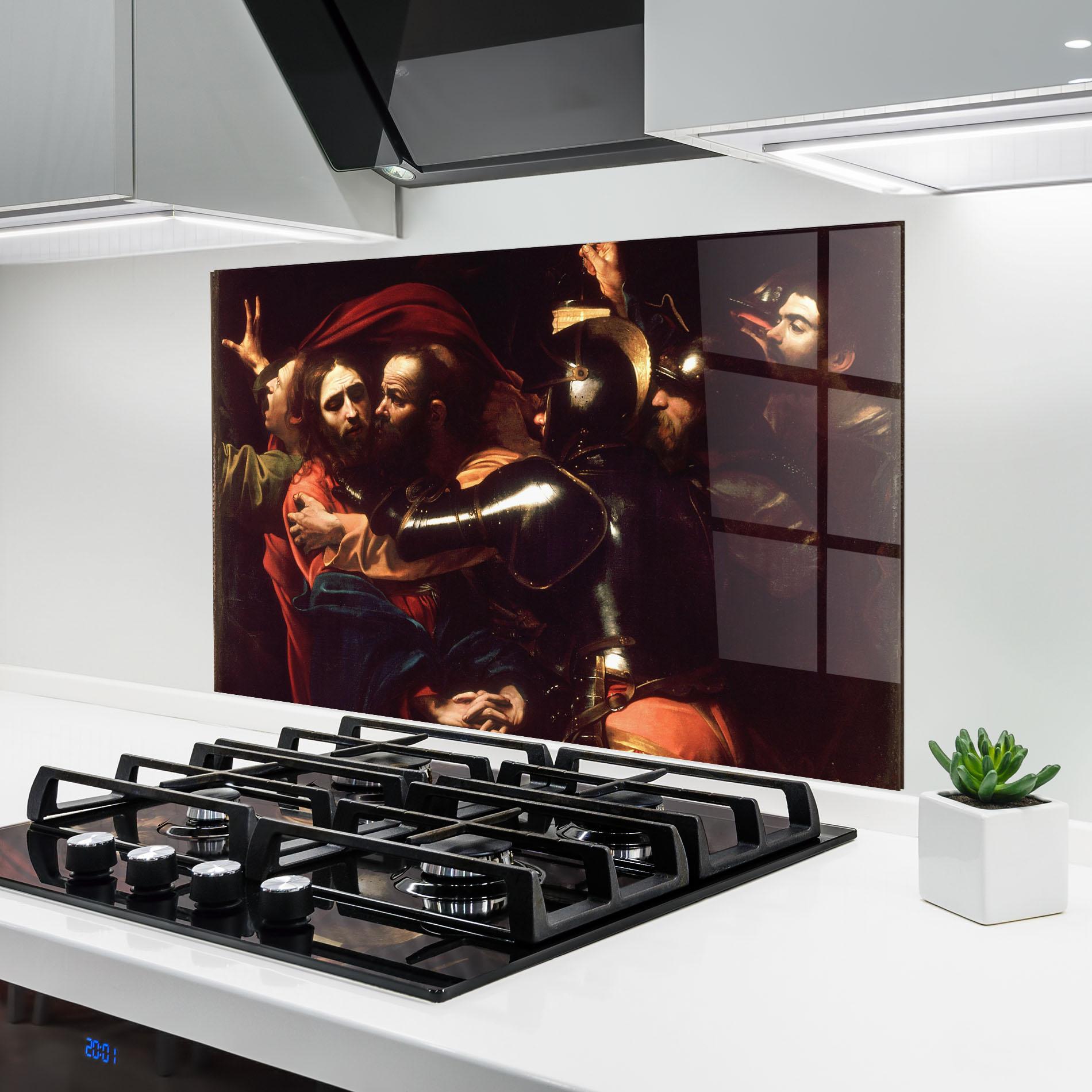 Panou Sticla Bucatarie The Taking Of Christ mockup 6