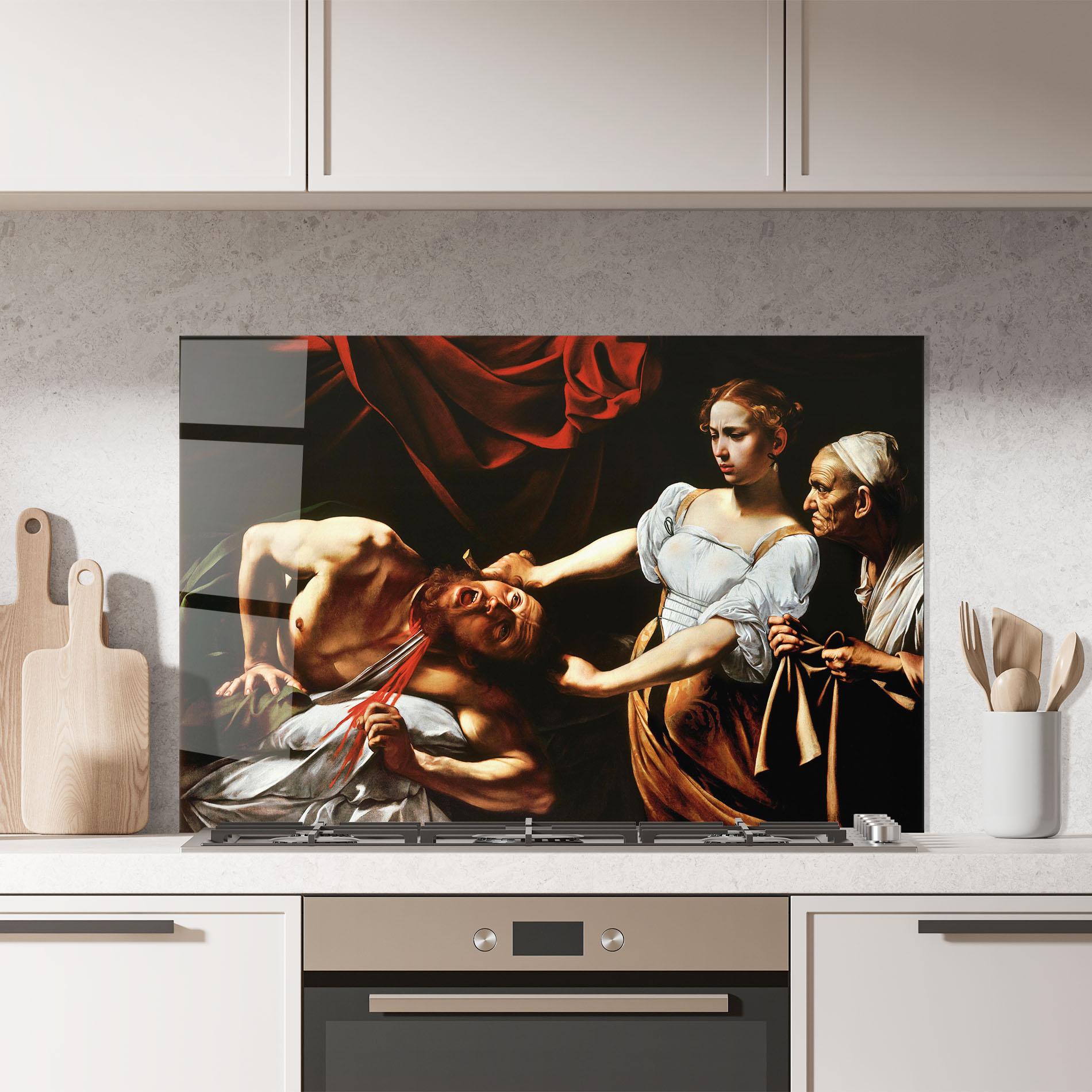 Panou Sticla Bucatarie Judith Beheading mockup 7