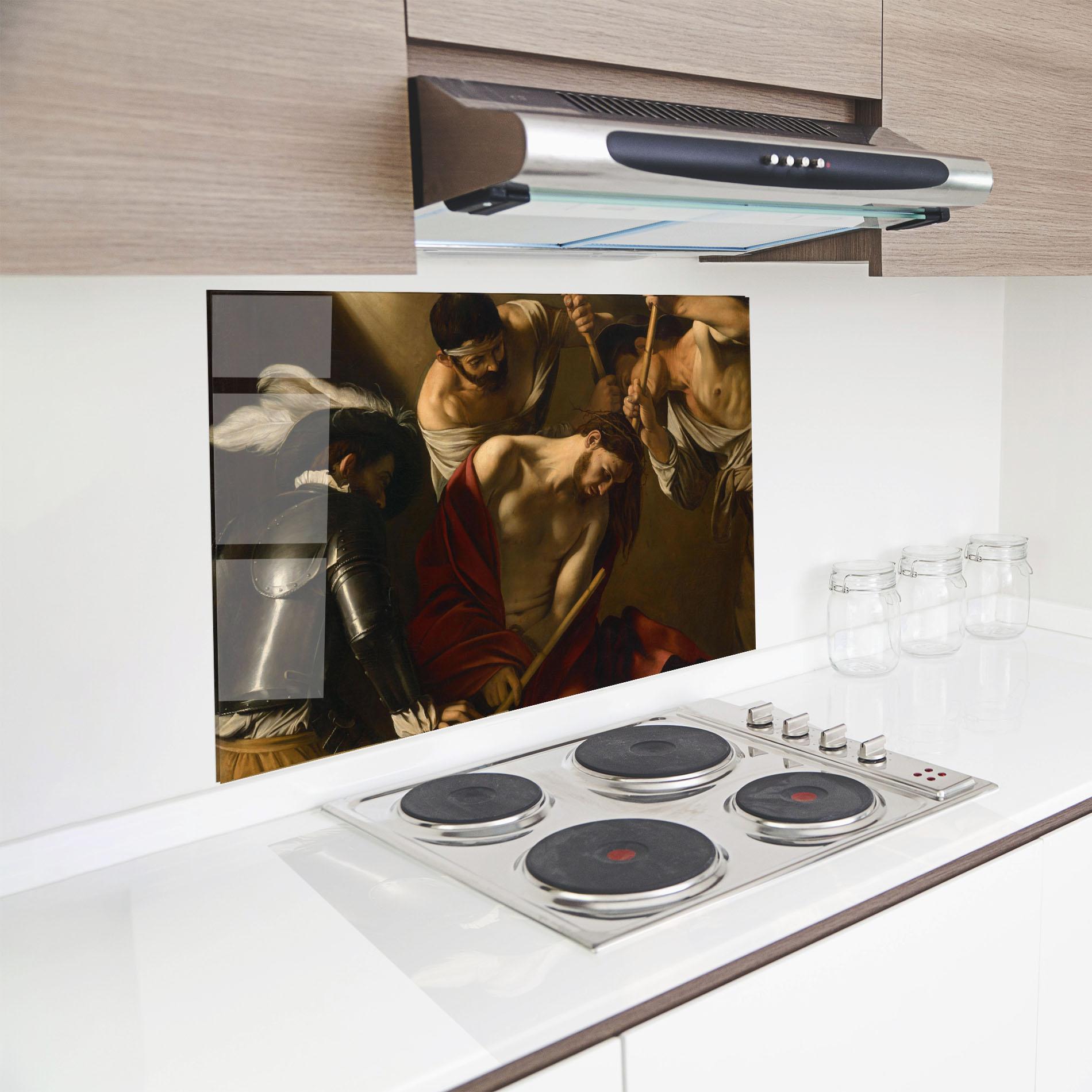 Panou Sticla Bucatarie Crowning With Thorns mockup 8