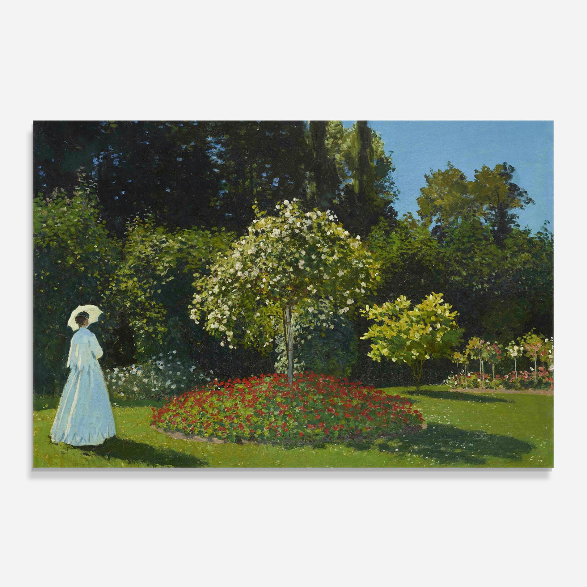 Panou Sticla Bucatarie Lady In The Garden mockup 0