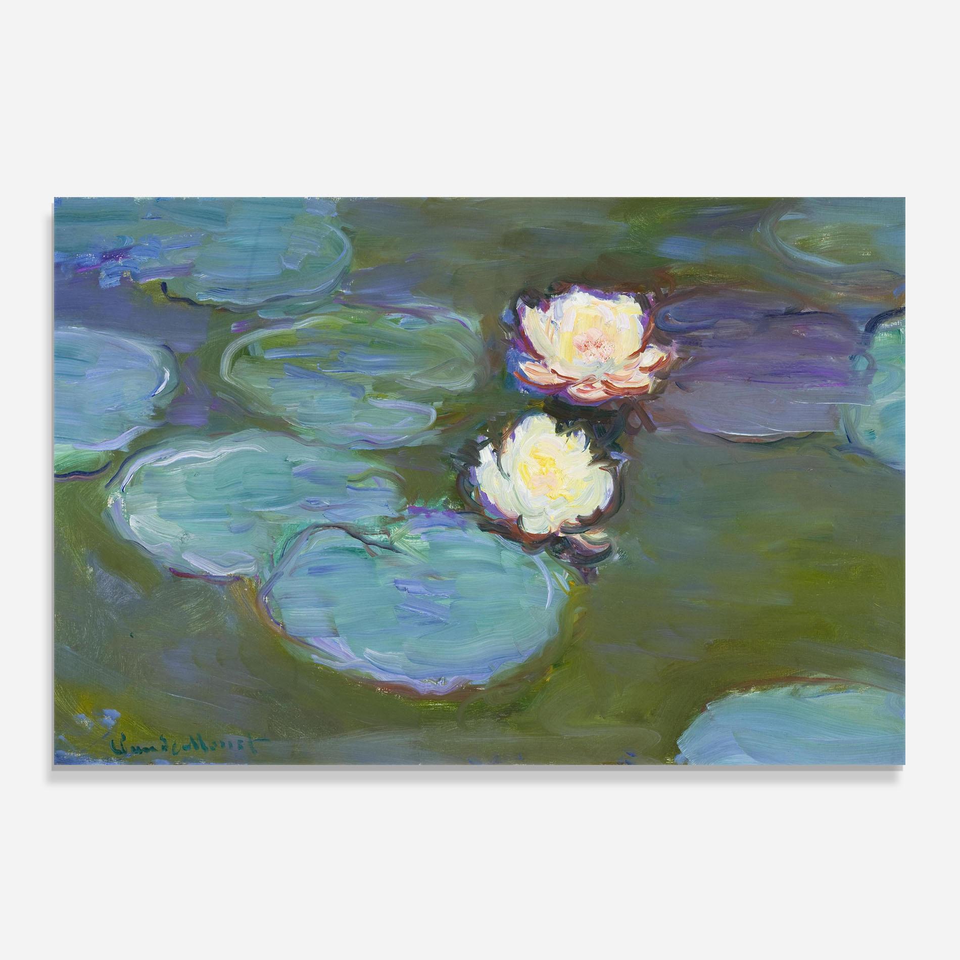 Panou Sticla Bucatarie Nympheas Monet. mockup 0