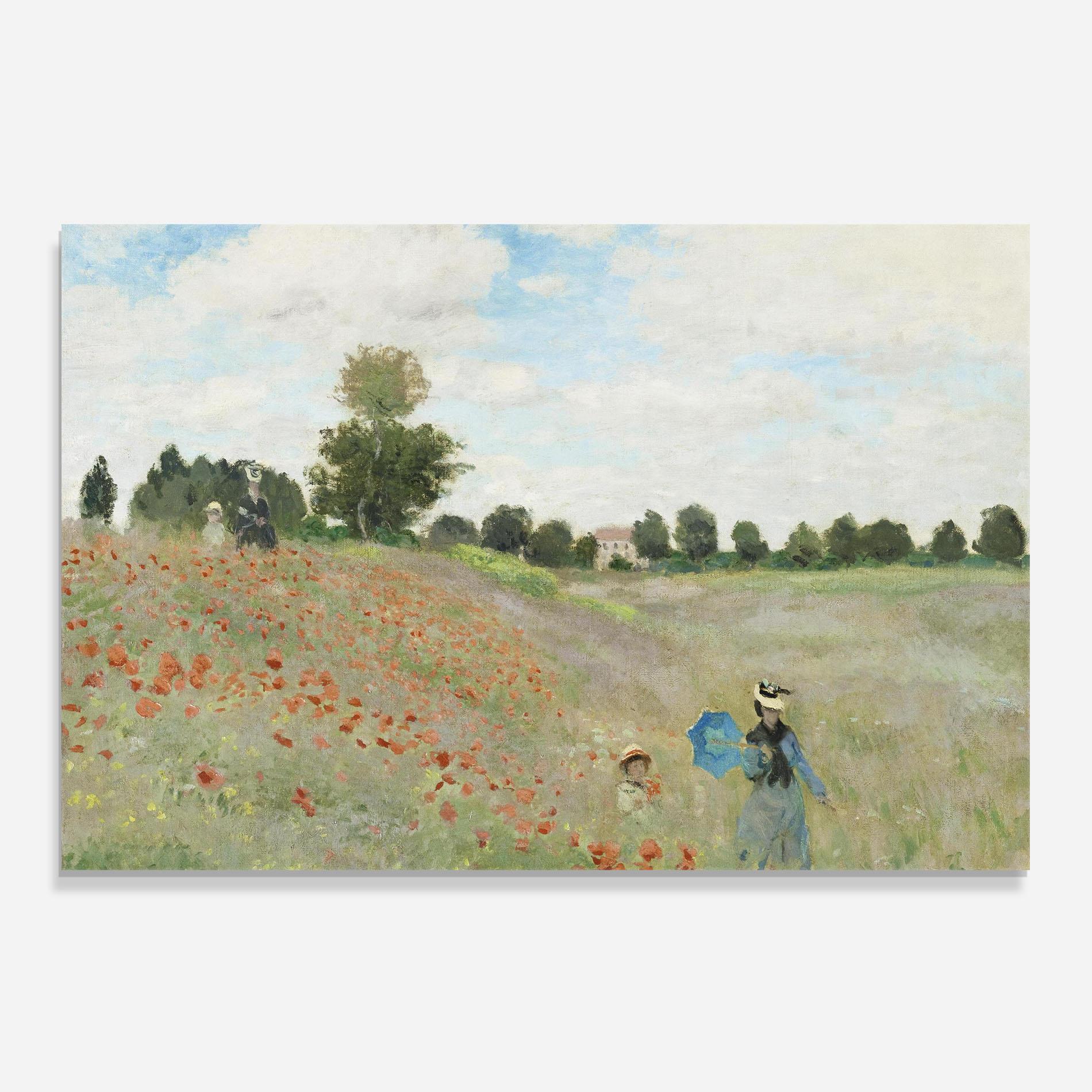 Panou Sticla Bucatarie Poppy Field Near Argenteuil mockup 0