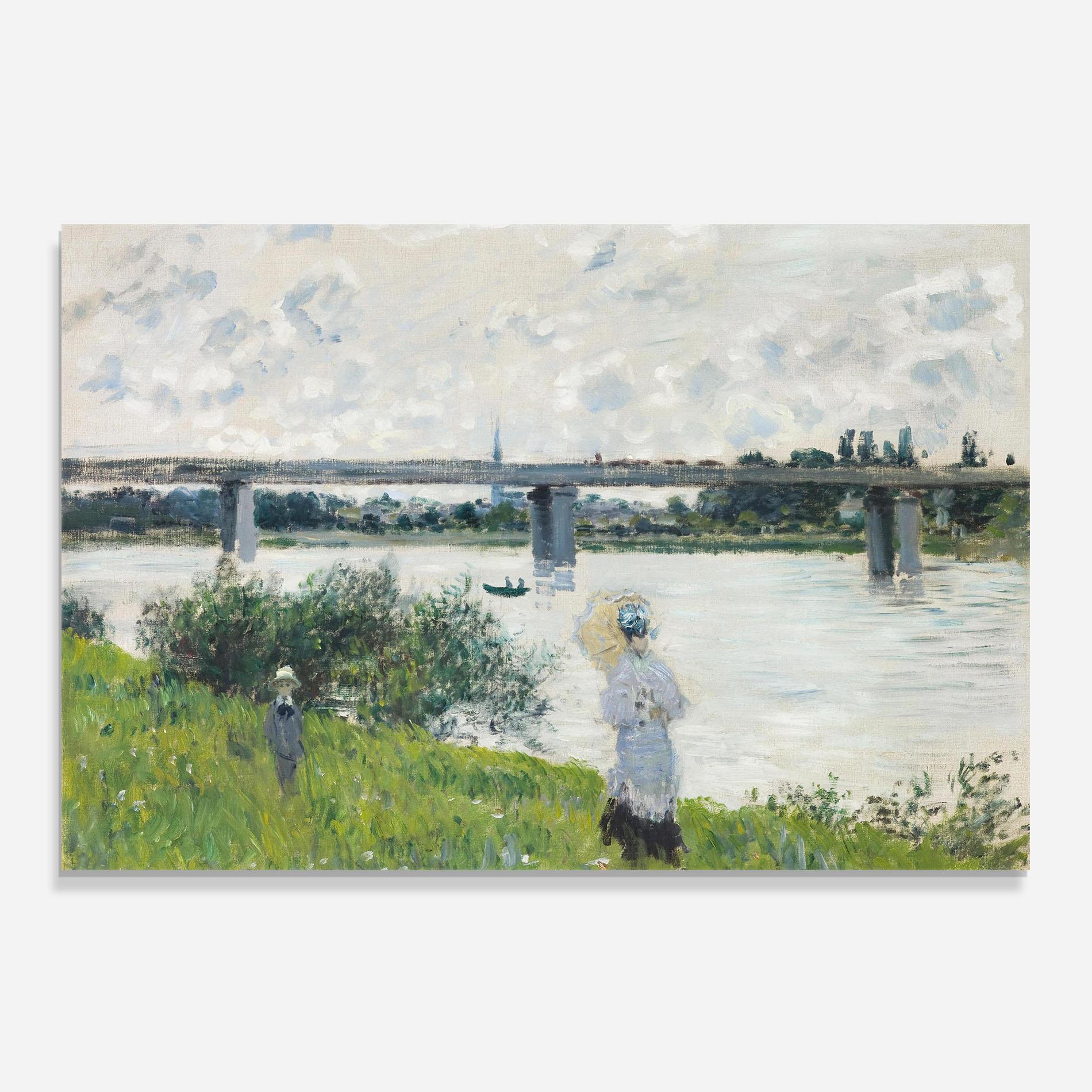 Panou Sticla Bucatarie Promenade Railroad Bridge mockup 0