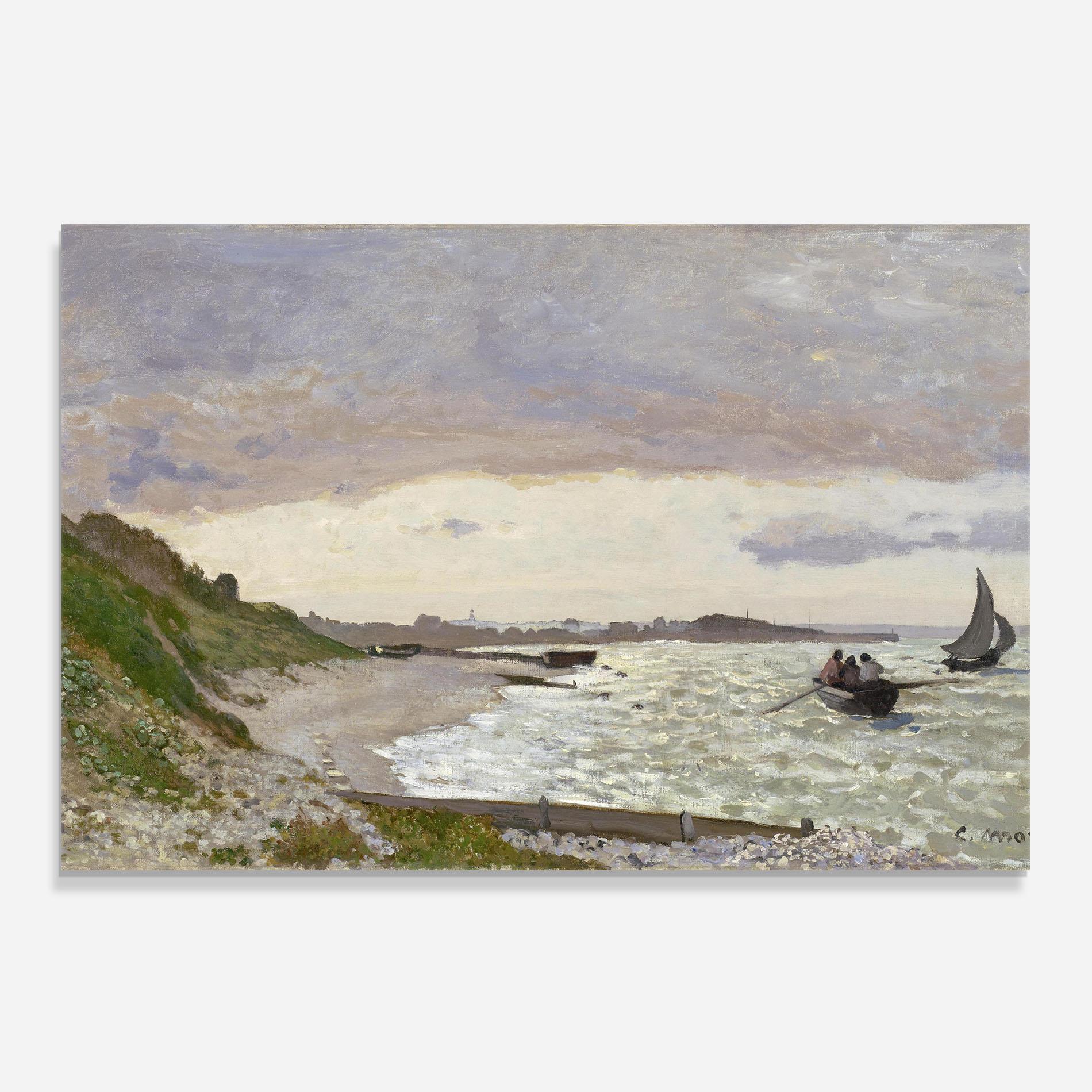 Panou Sticla Bucatarie Seashore At Sainte Adresse mockup 0