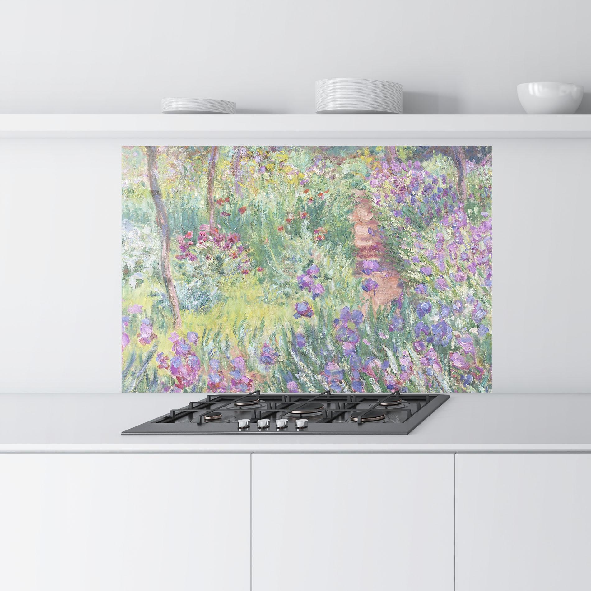 Panou Sticla Bucatarie Garden In Giverny mockup 9