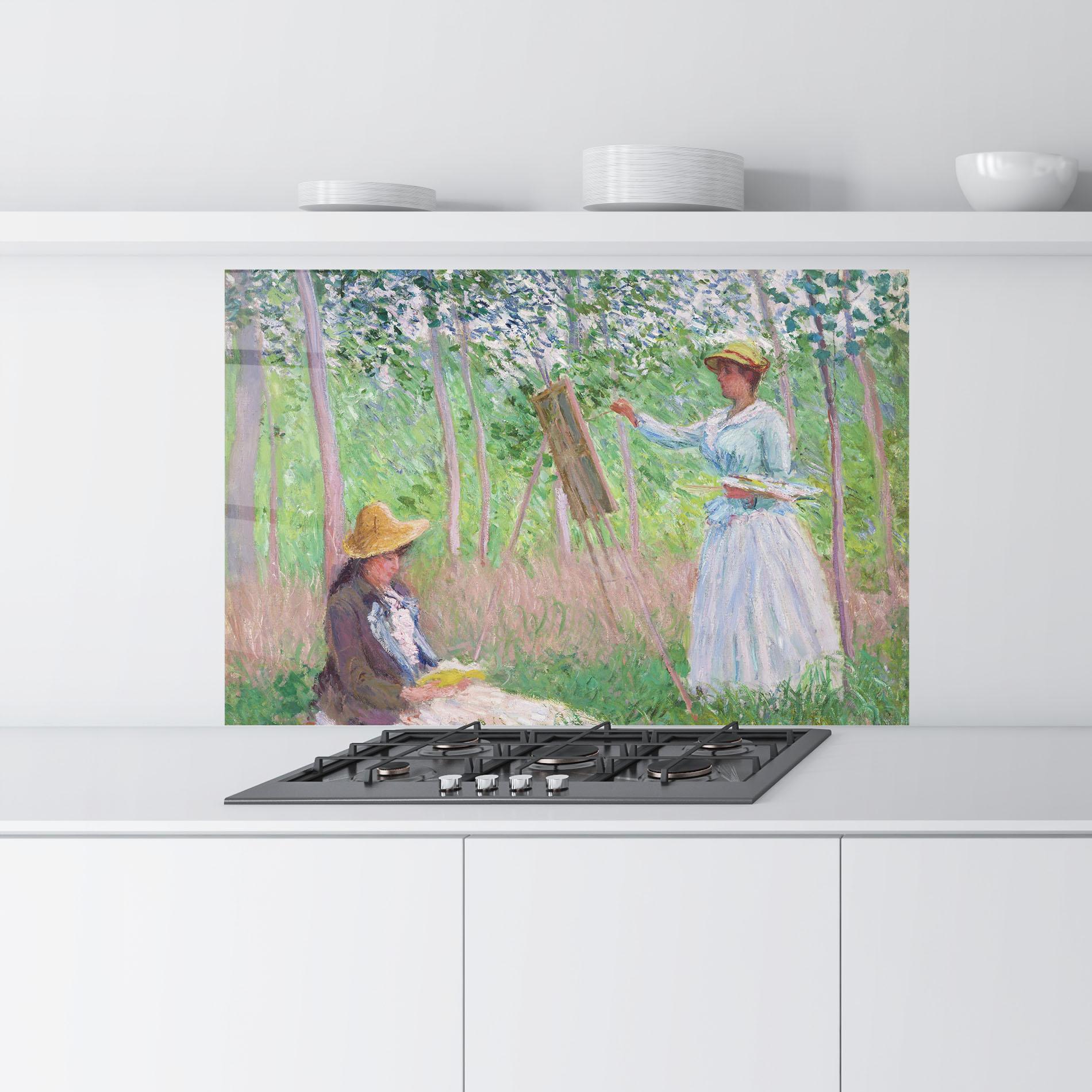 Panou Sticla Bucatarie In The Woods At Giverny mockup 9