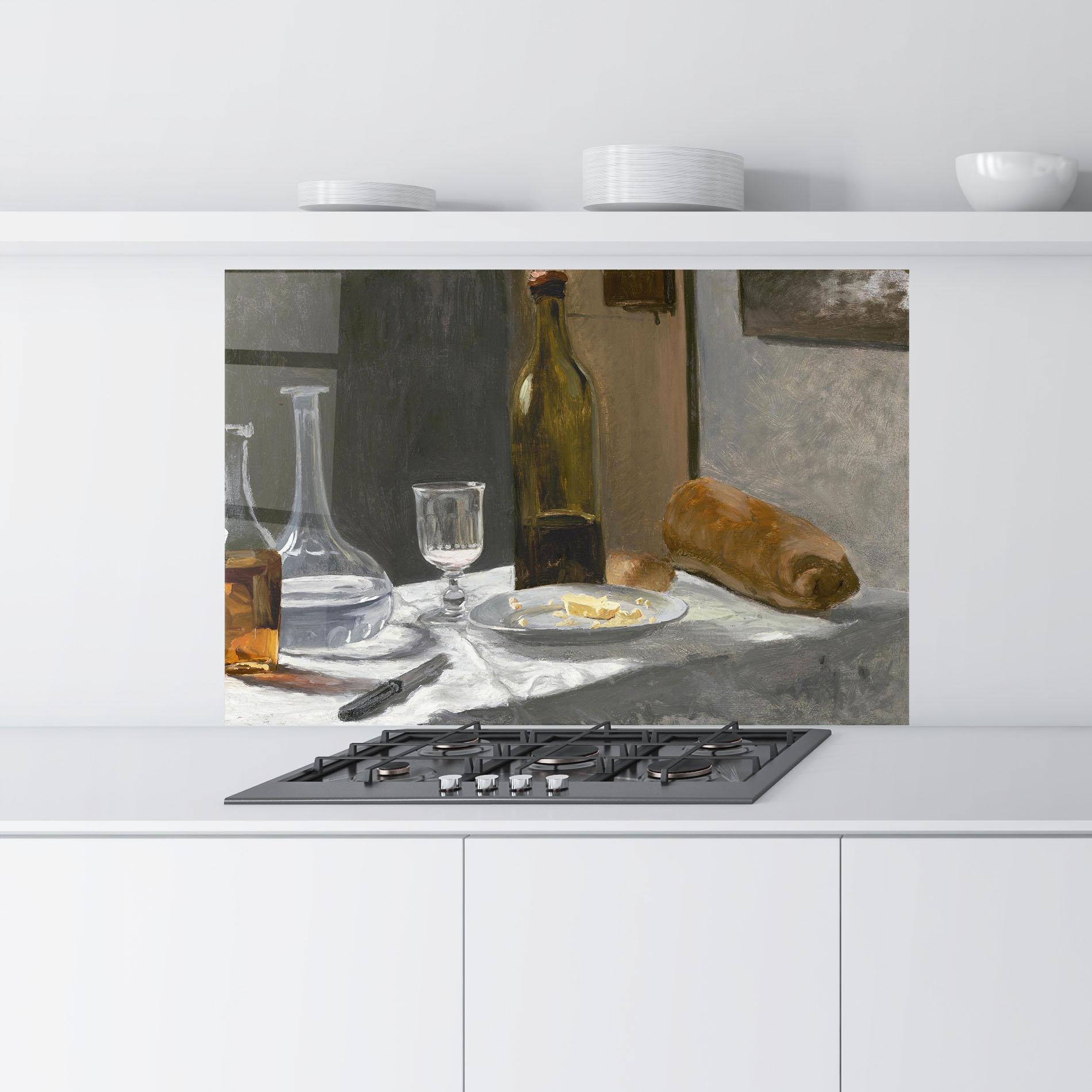 Panou Sticla Bucatarie Still Life With Bottle mockup 9