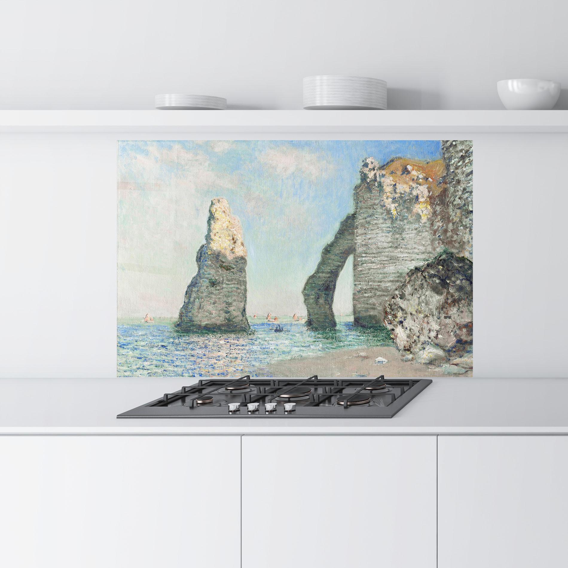 Panou Sticla Bucatarie The Cliffs At Etretat mockup 9