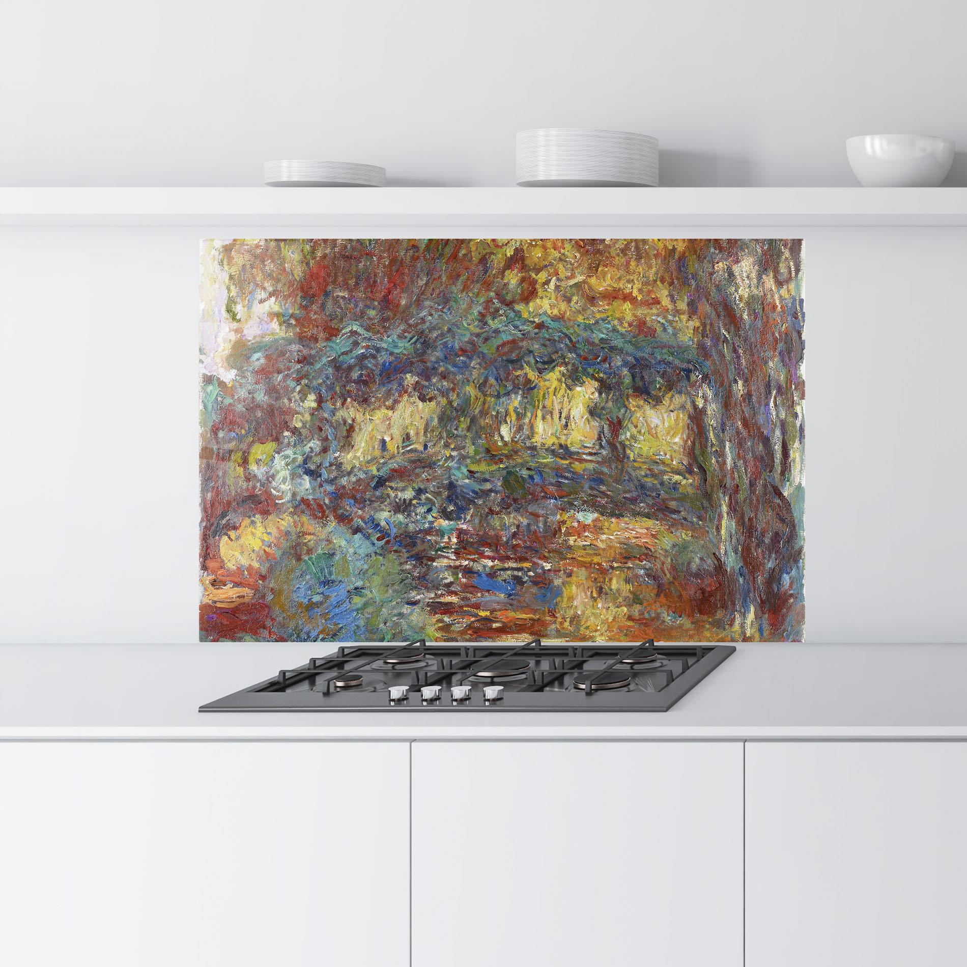 Panou Sticla Bucatarie The Japanese Footbridge mockup 9