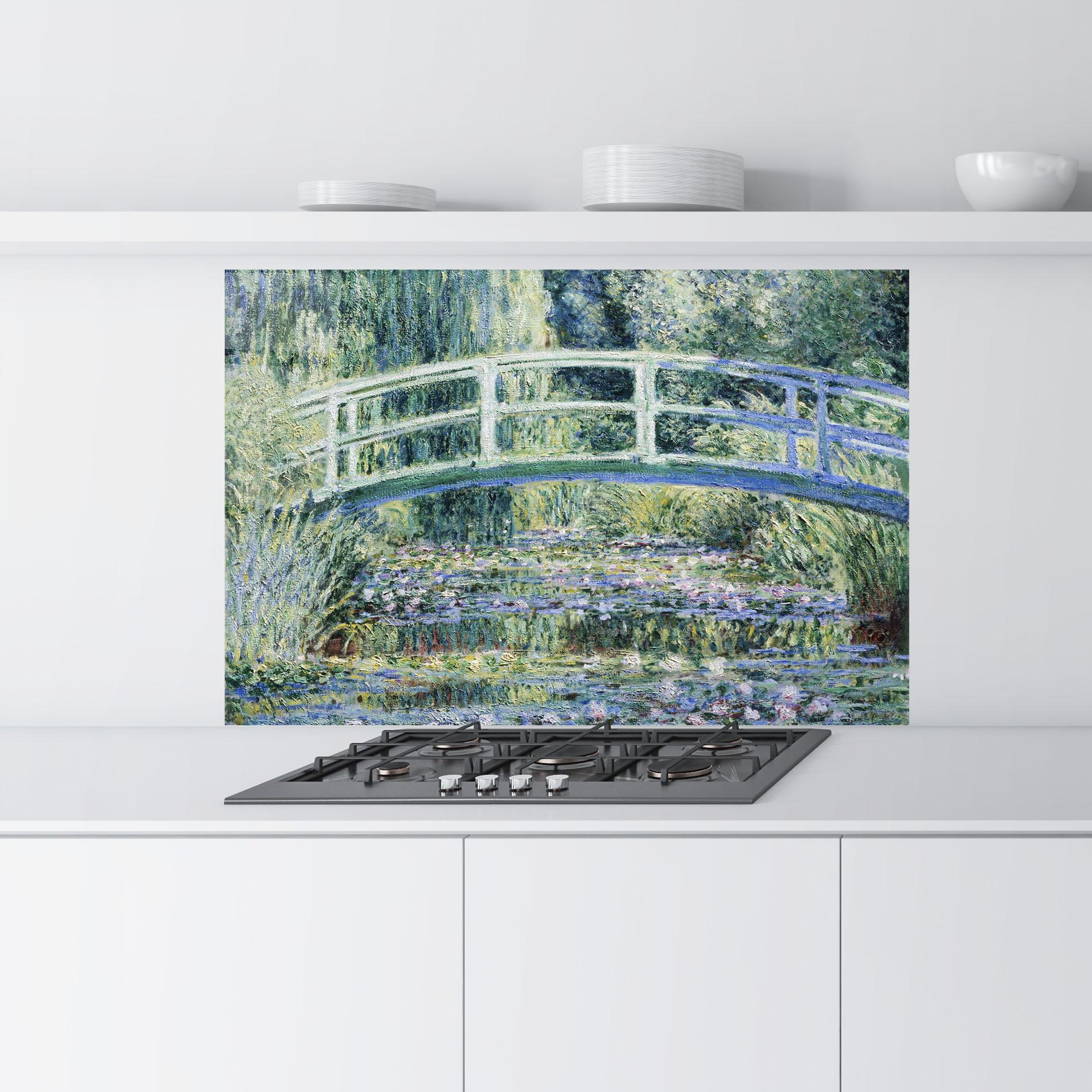 Panou Sticla Bucatarie Water Lilies mockup 9