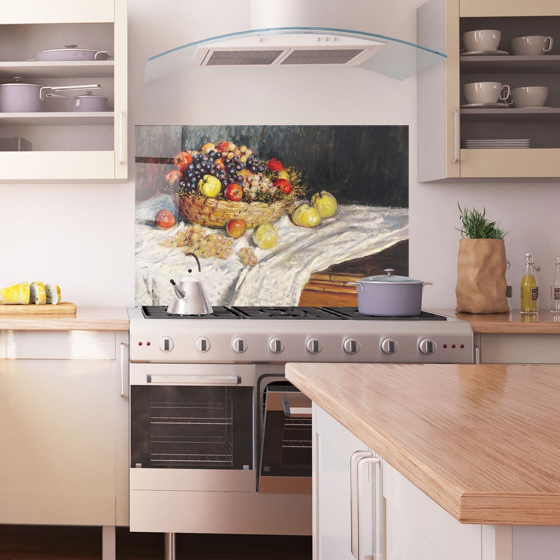 Panou Sticla Bucatarie Apples And Grapes mockup 1