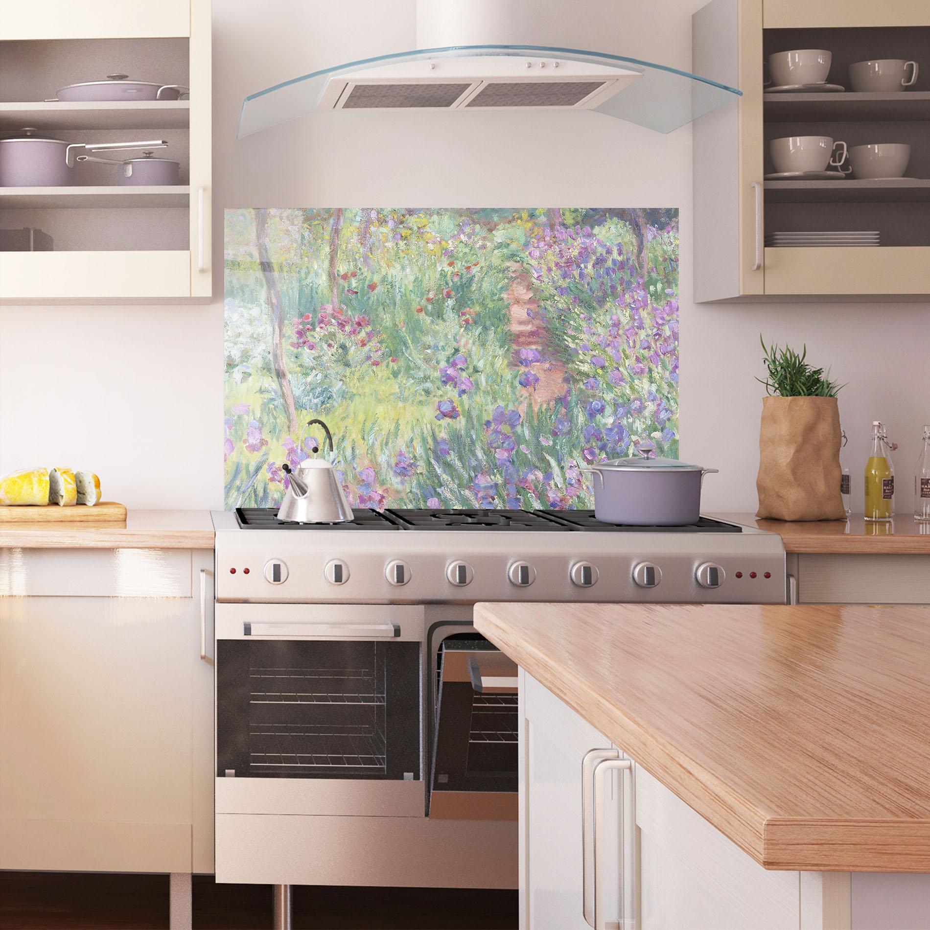 Panou Sticla Bucatarie Garden In Giverny mockup 1