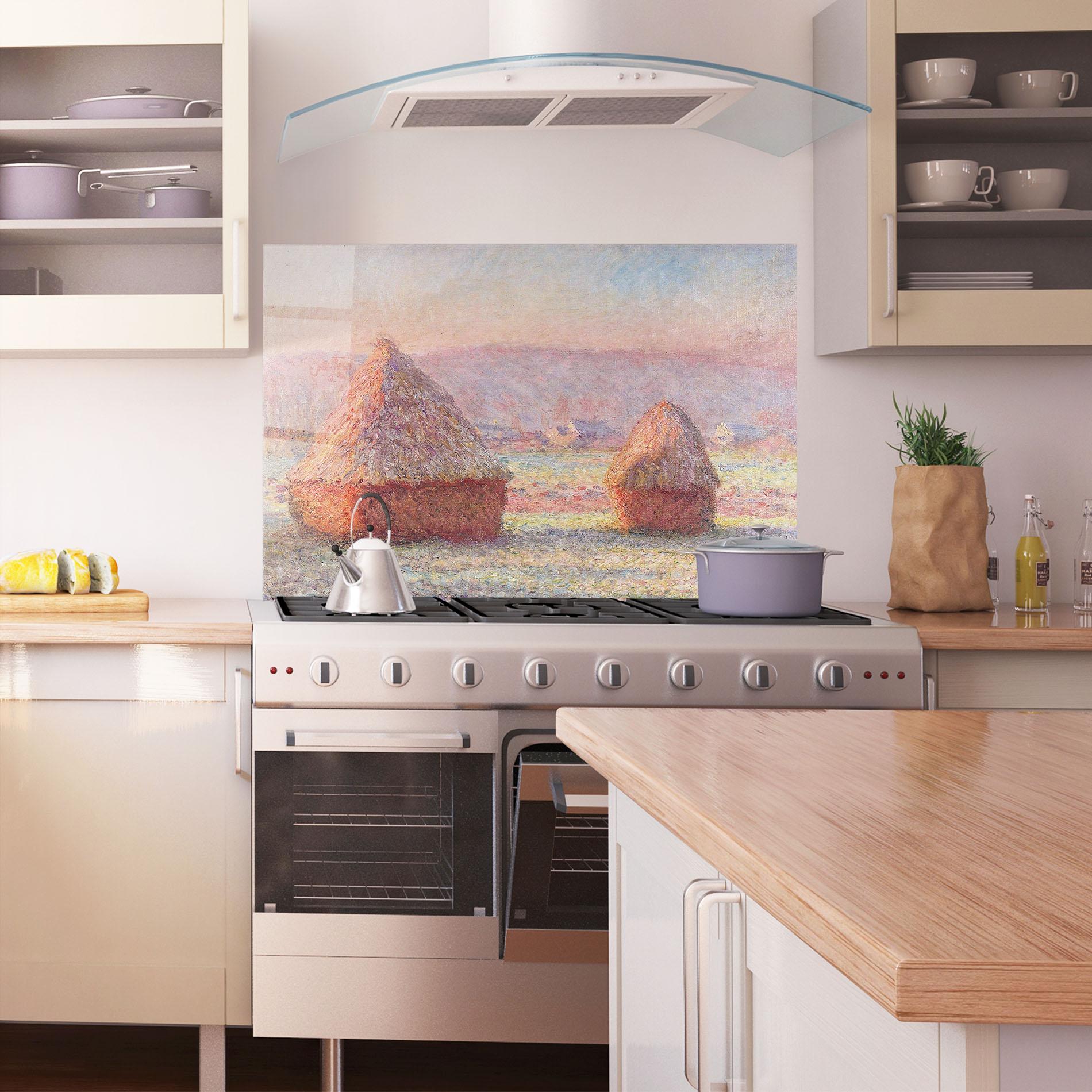 Panou Sticla Bucatarie White Frost mockup 1