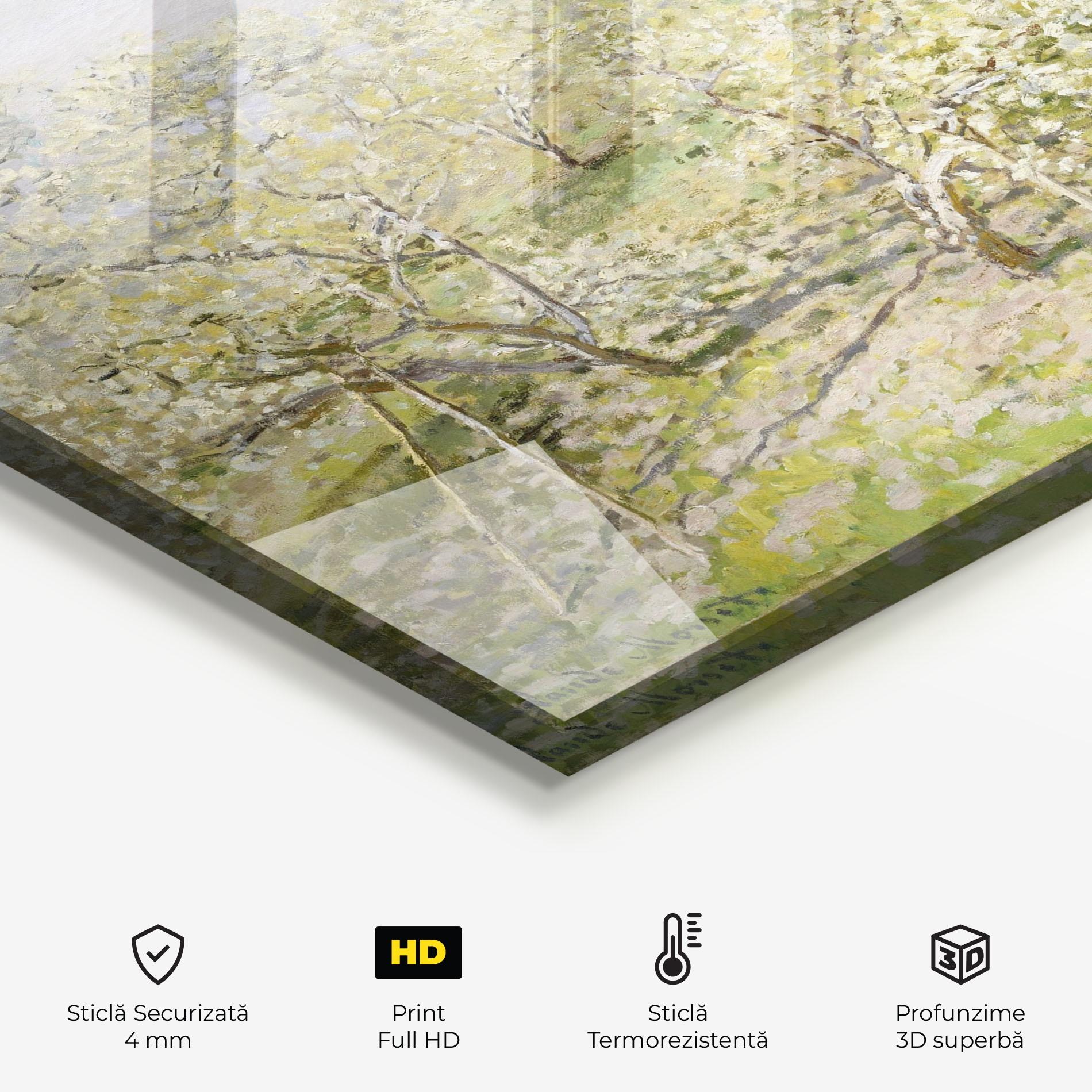 Panou Sticla Bucatarie Fruit Trees In Bloom mockup 2