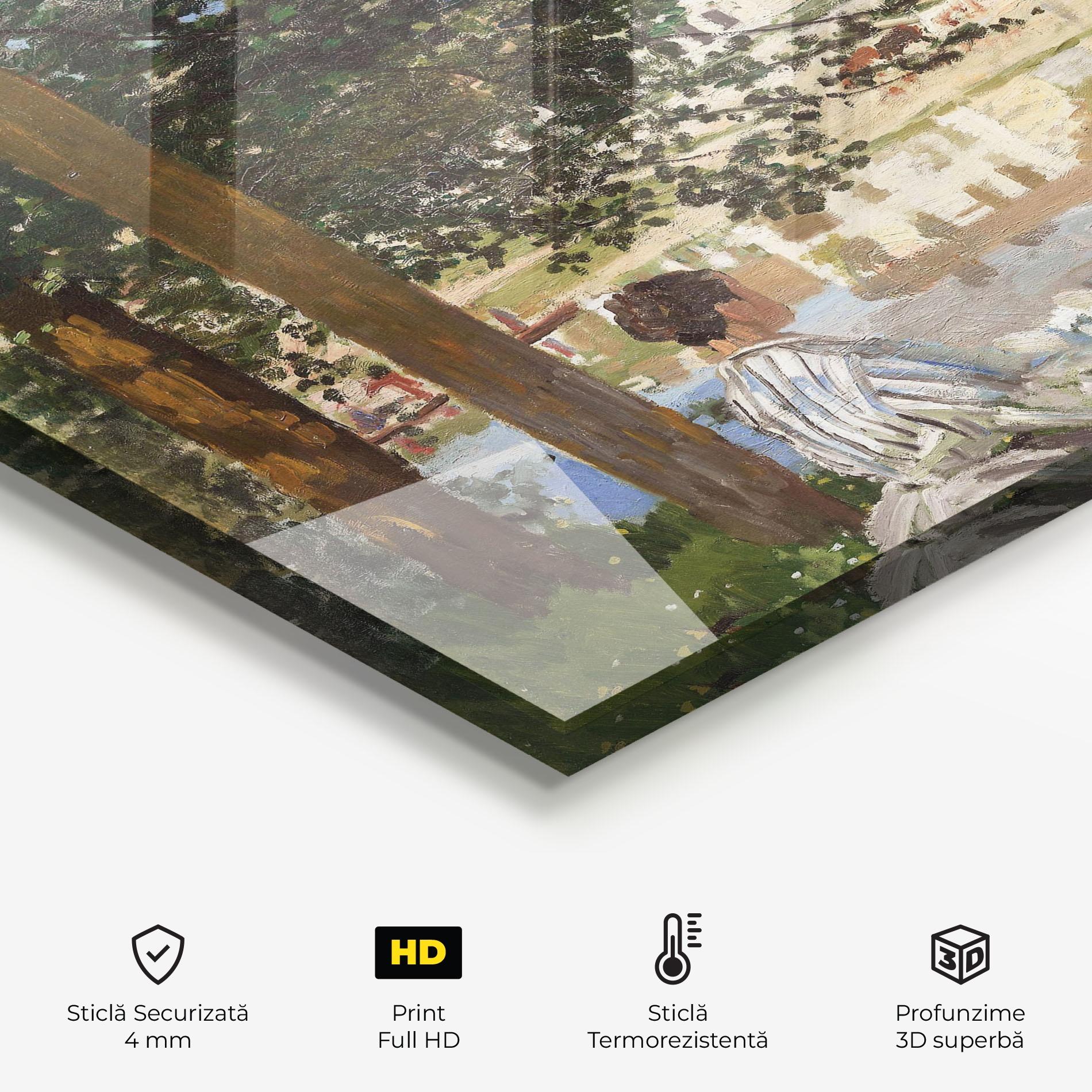 Panou Sticla Bucatarie On The Bank Of The Seine mockup 2