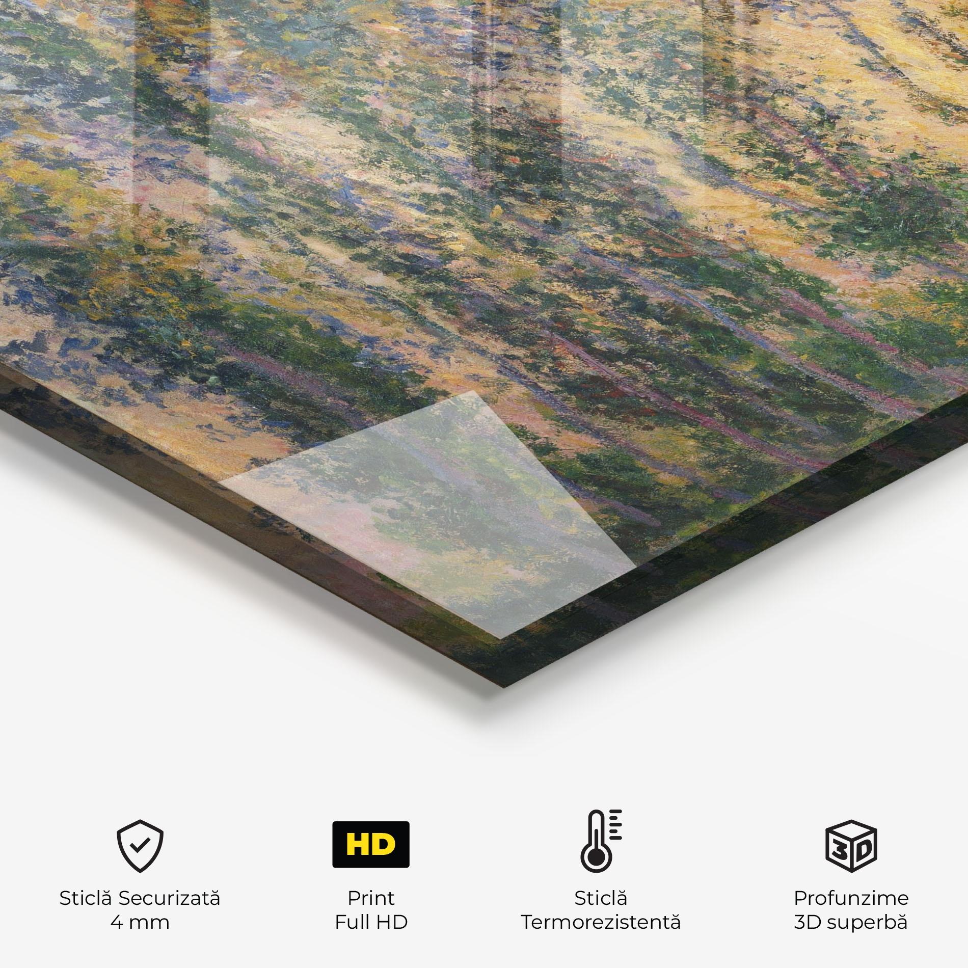 Panou Sticla Bucatarie Poplars At Giverny mockup 2