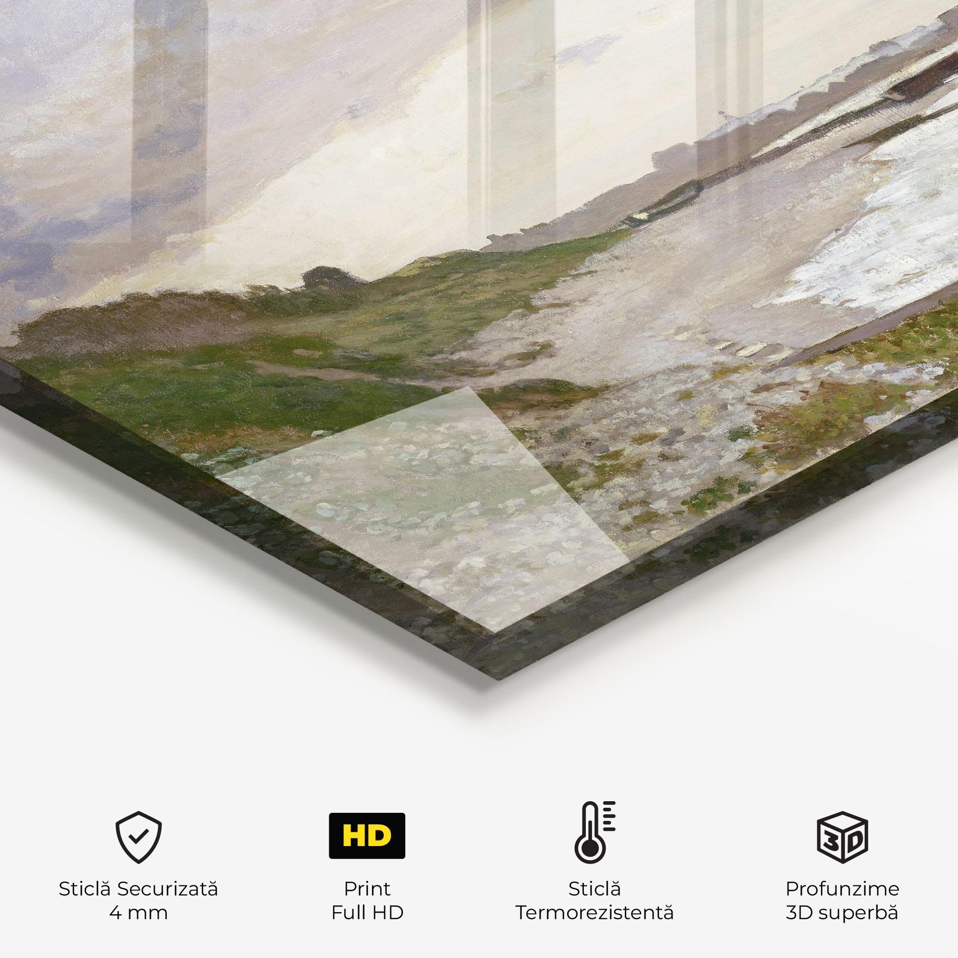 Panou Sticla Bucatarie Seashore At Sainte Adresse mockup 2