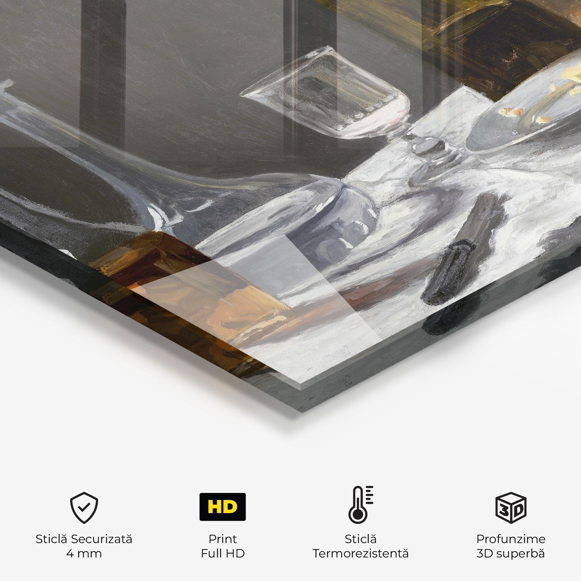 Panou Sticla Bucatarie Still Life With Bottle mockup 2