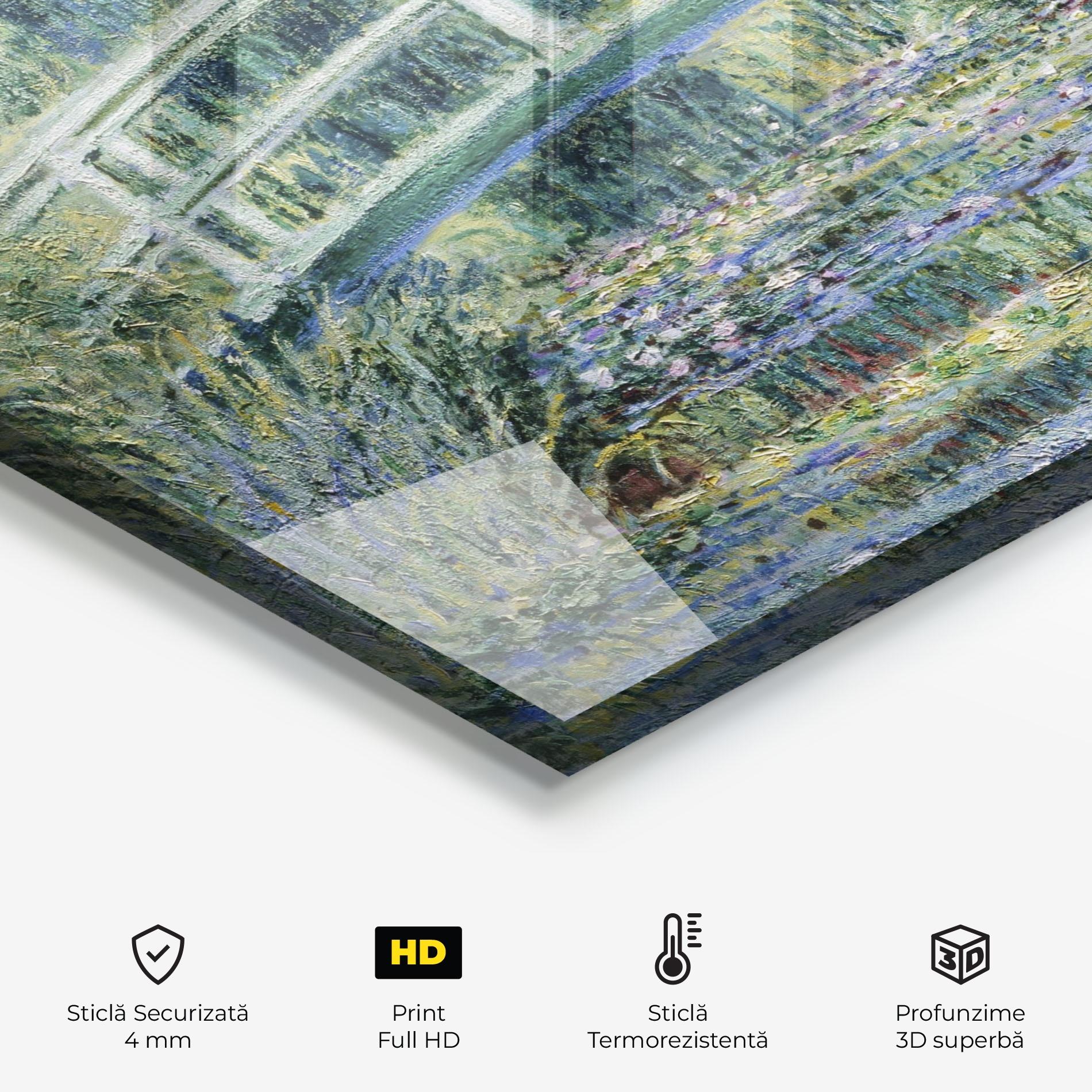 Panou Sticla Bucatarie Water Lilies mockup 2