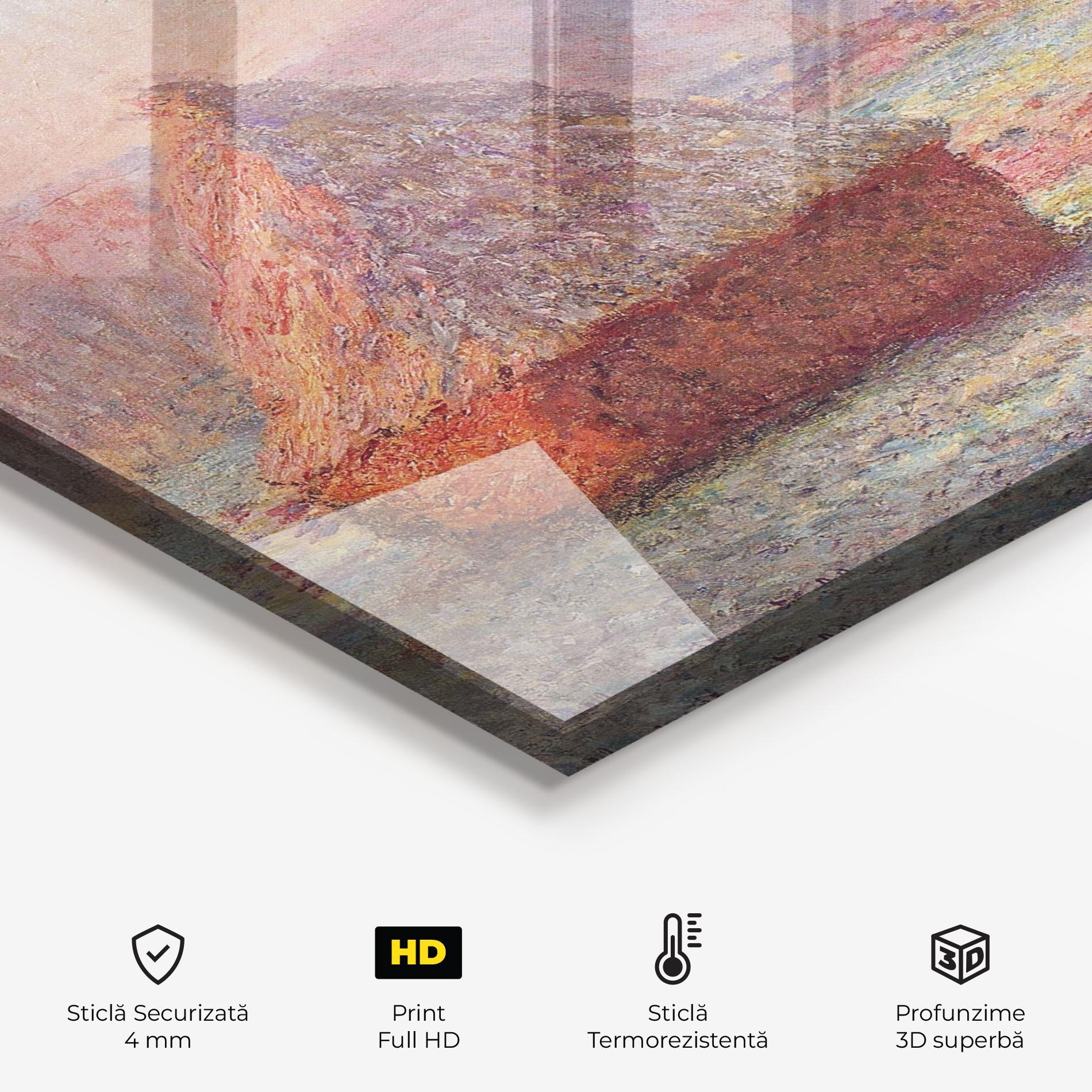 Panou Sticla Bucatarie White Frost mockup 2