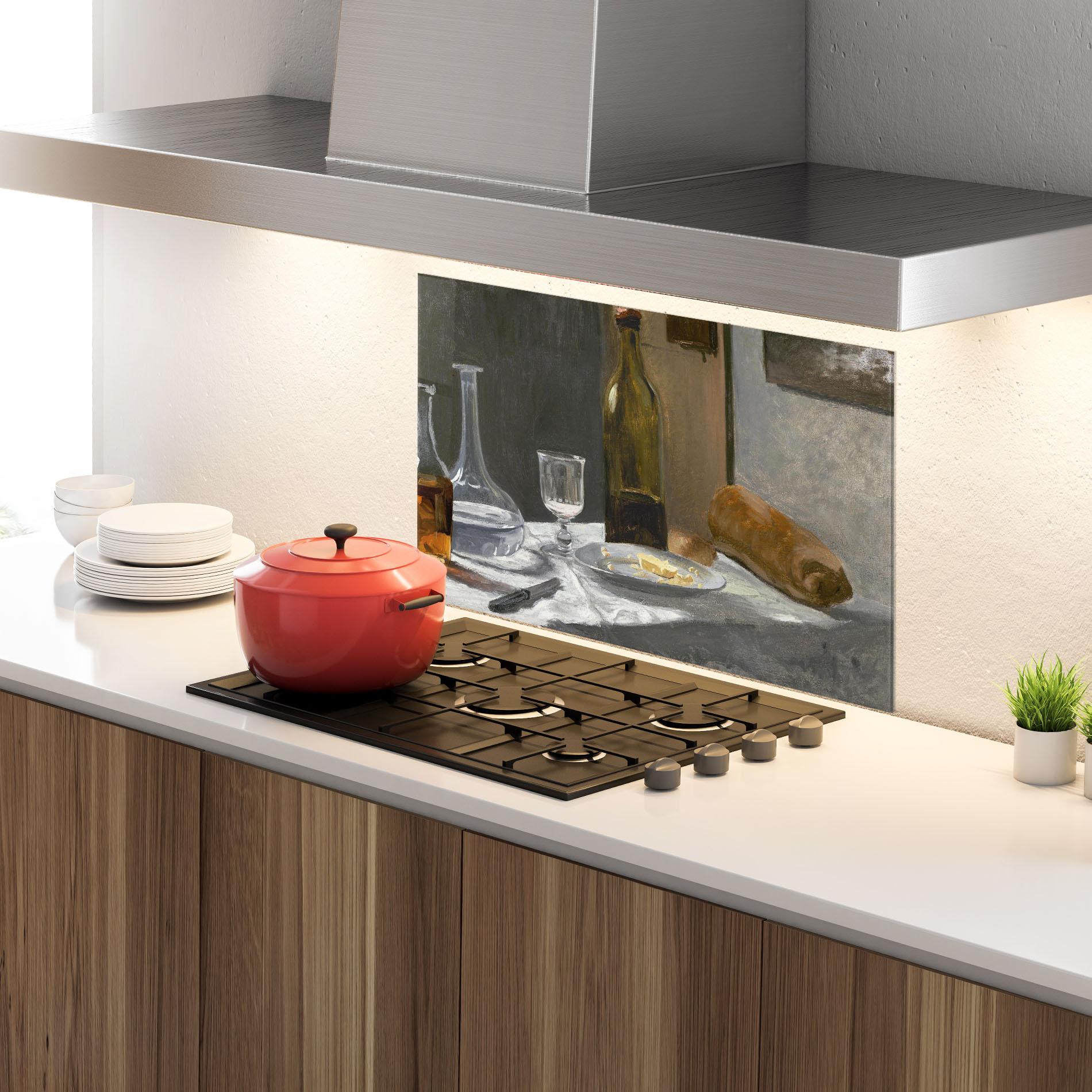 Panou Sticla Bucatarie Still Life With Bottle mockup 4