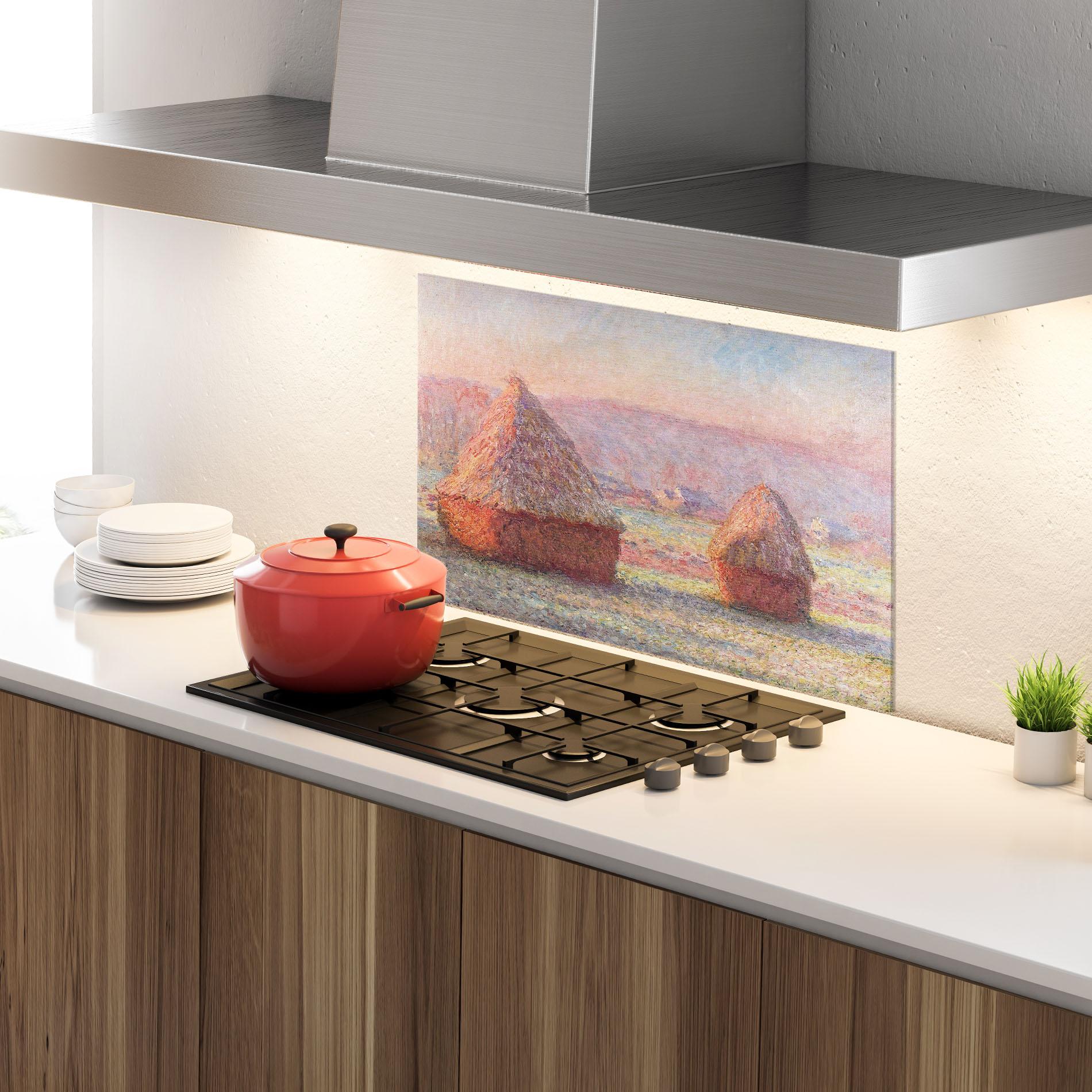 Panou Sticla Bucatarie White Frost mockup 4